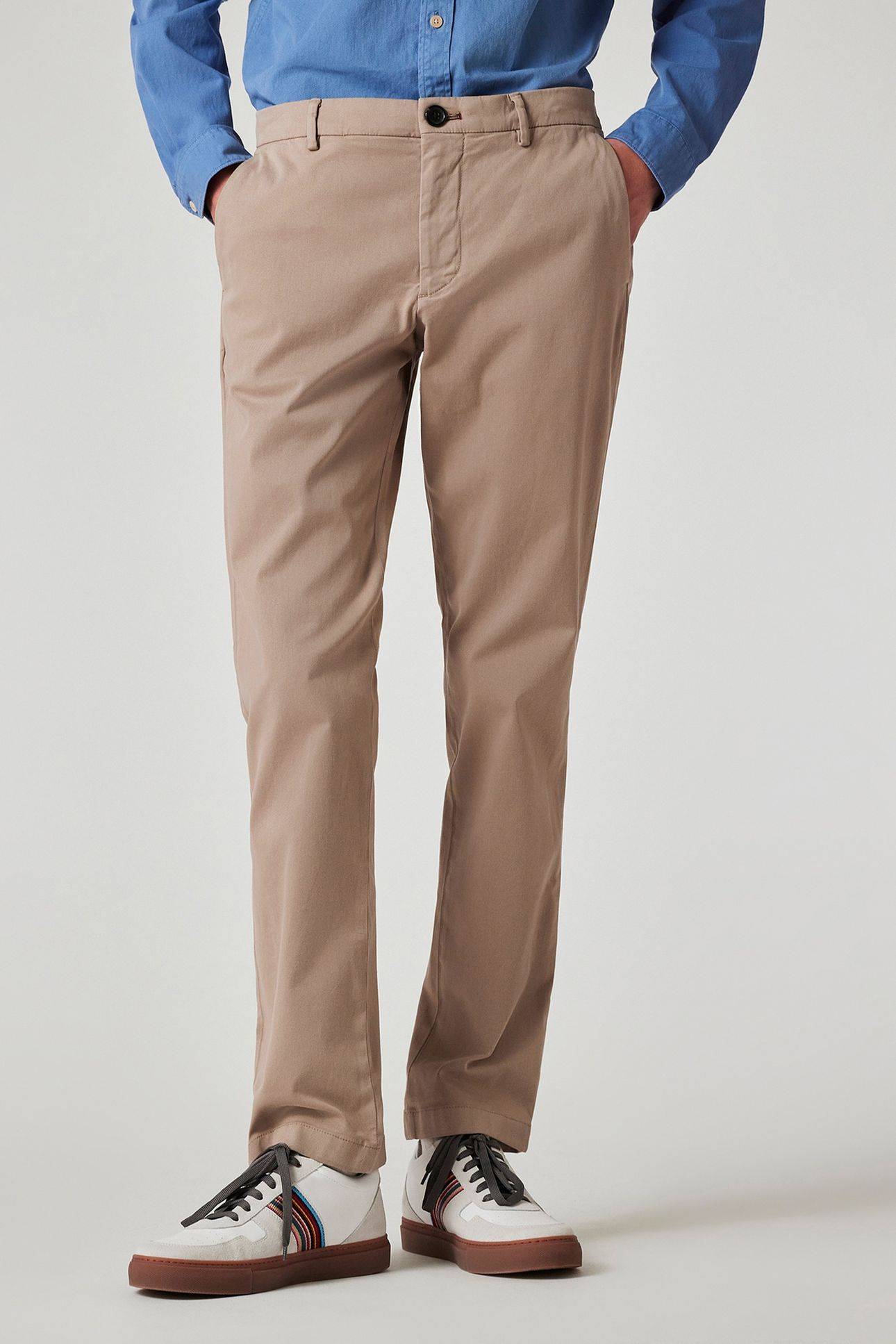 MID FIT CLEAN CHINO TAN 1