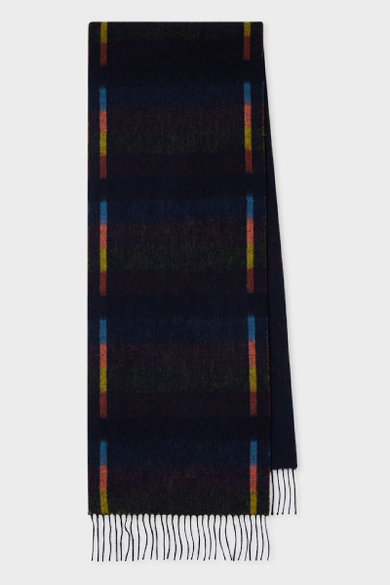SCARF BRIGHT TRACKS NAVY 1