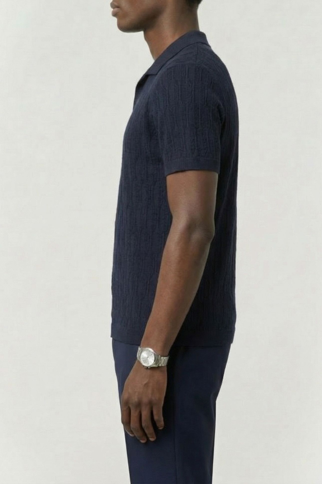 MARCIANO BY GUESS SS POLO WITH RIB PLACKET NAVY SEA 3