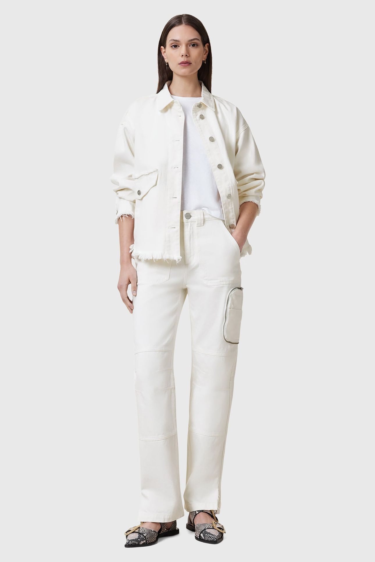 FLORENCE CARGO JEAN OFF WHITE 1