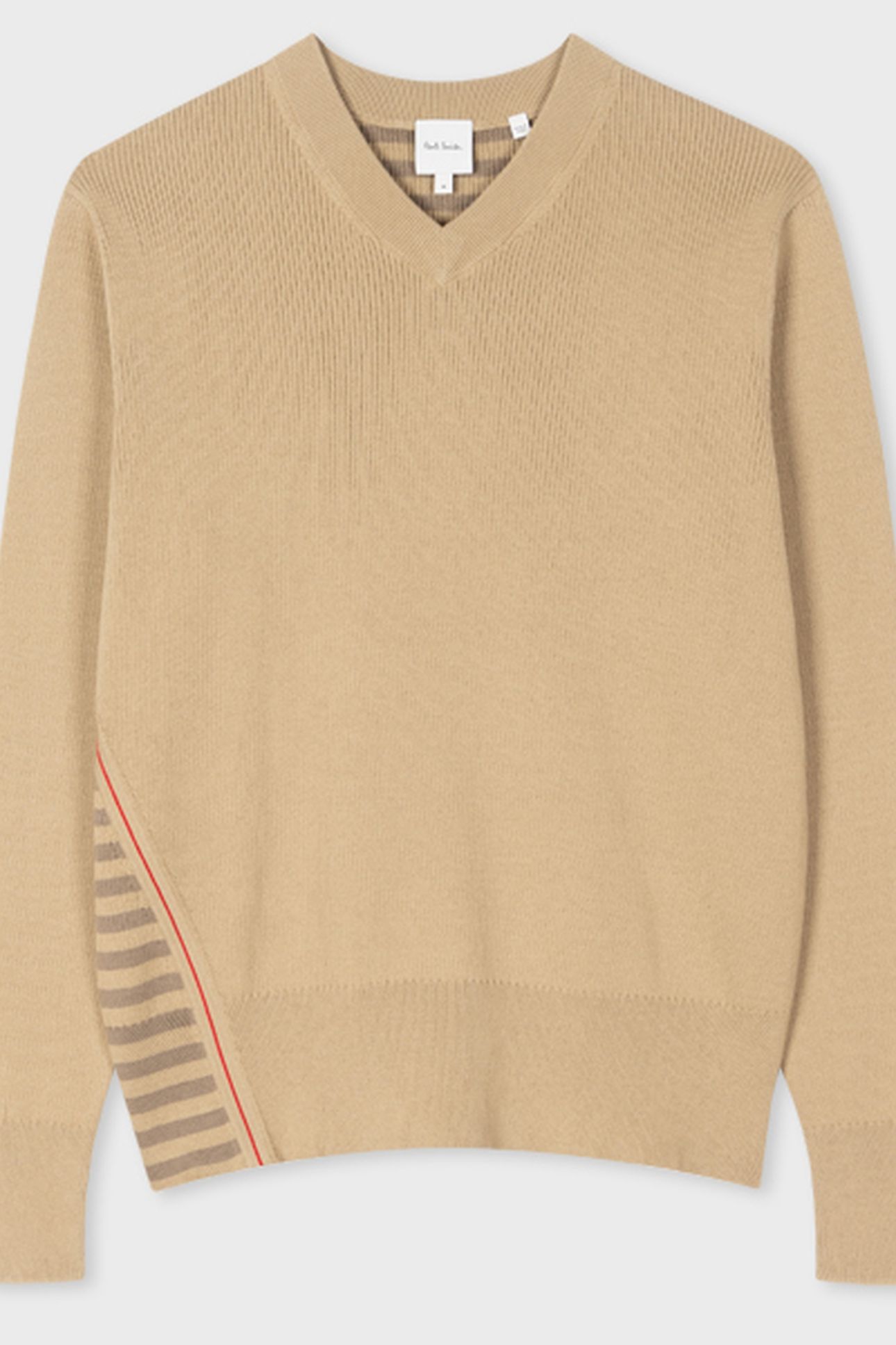 SWEATER V NECK LIGHT BEIGE 4