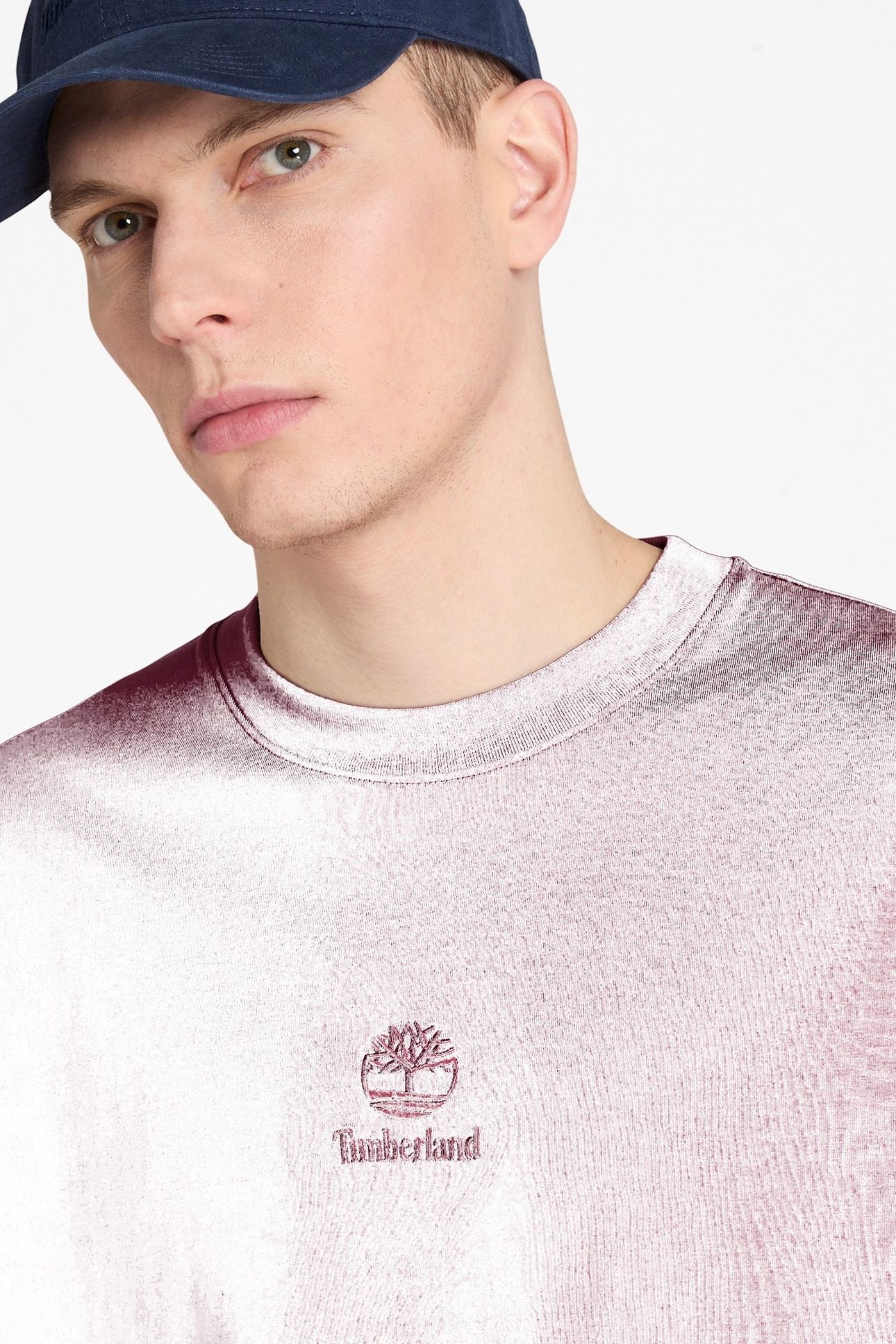 HAMPTHON TONAL STACK LOGO TEE BURGUNDY 4