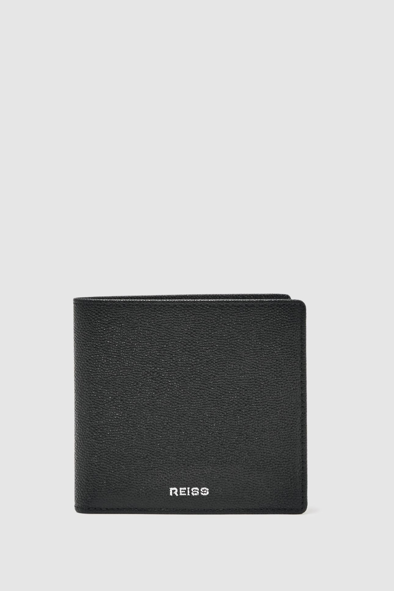 MICRO GRAIN LEATHER WALLET BLACK 1