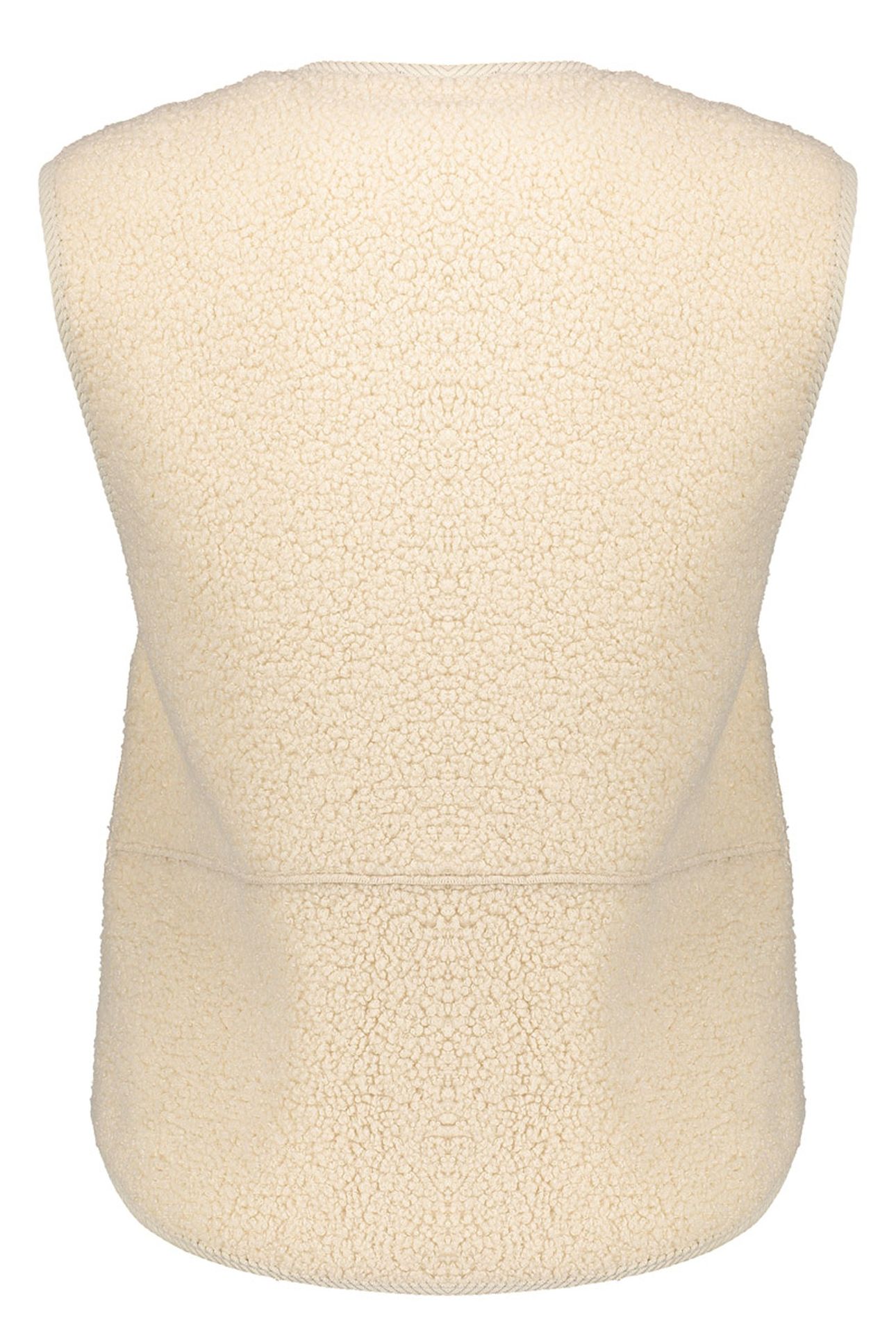 GILET TEDDY + ZIPPER CREAM 2