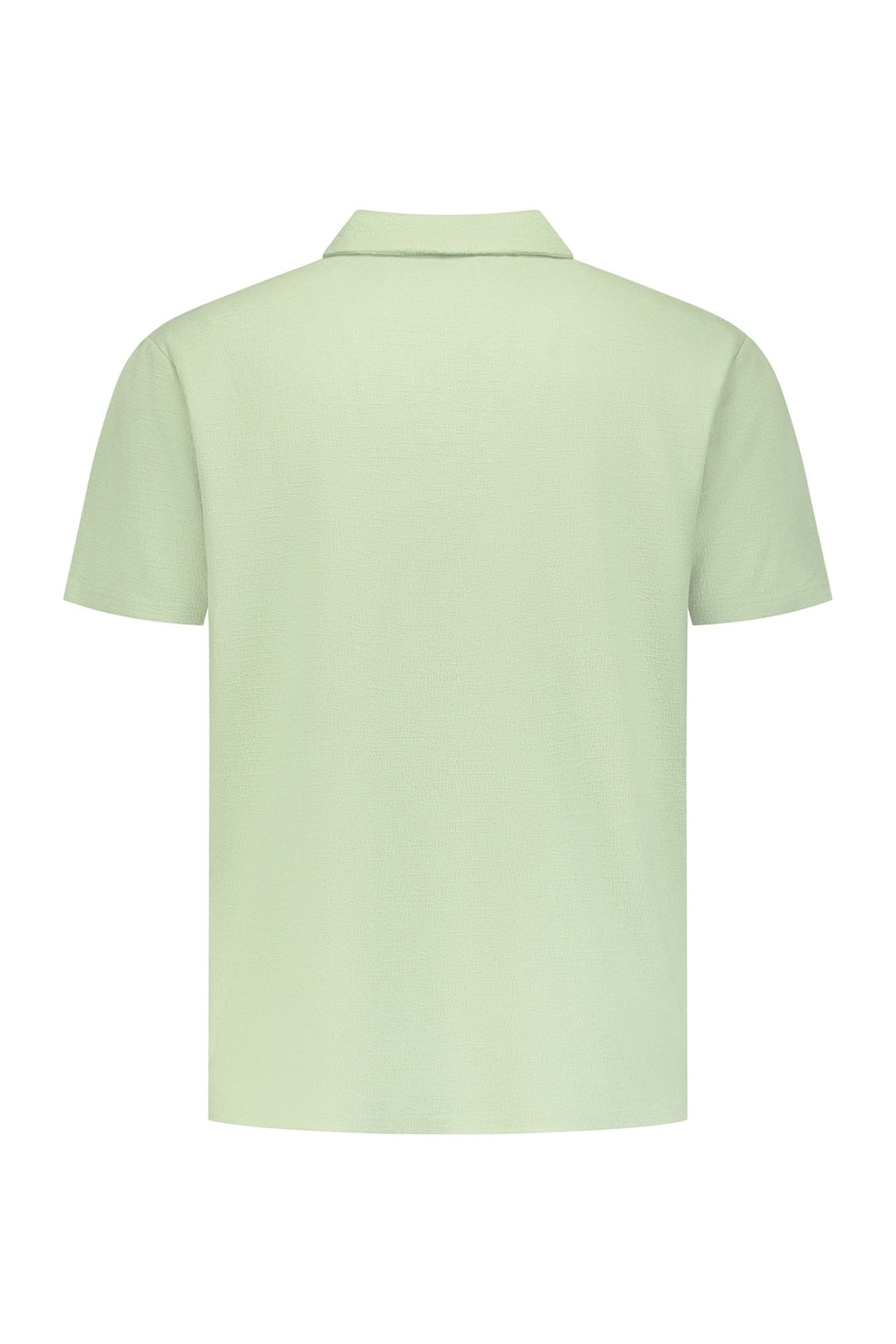 POLO V SOLID JACQUARD GREEN 2