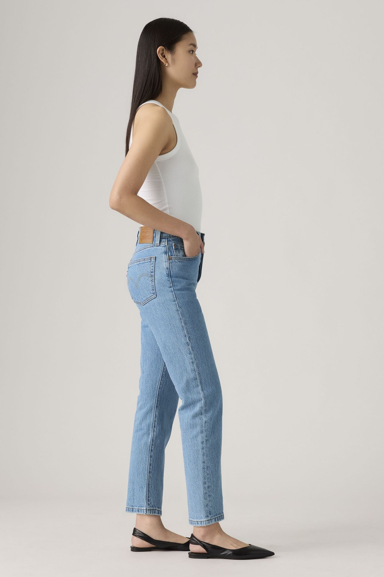 501® CROP JEANS BLUE 5