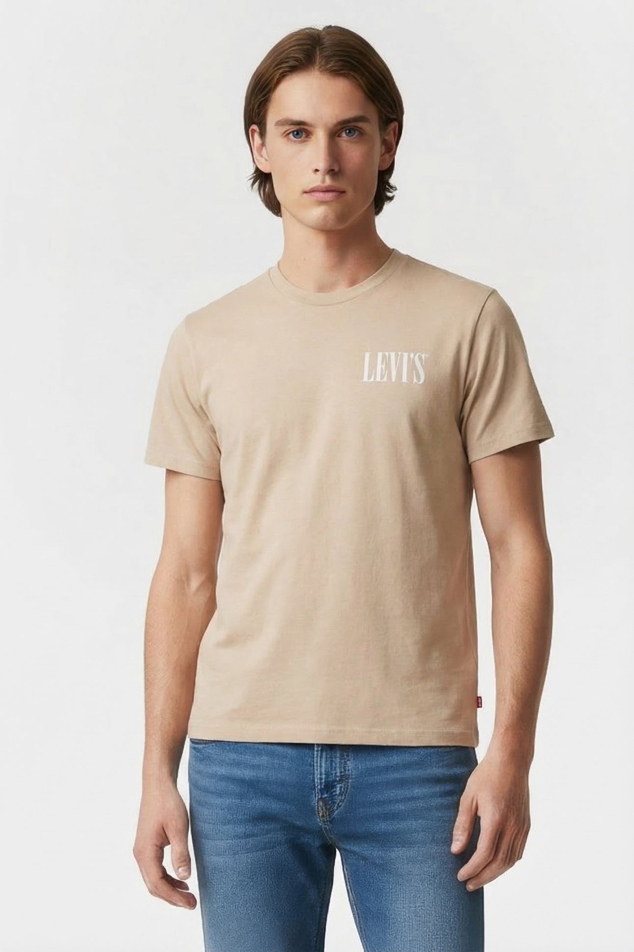 RELAXED FIT TEE DISTRESSED SERIF 1