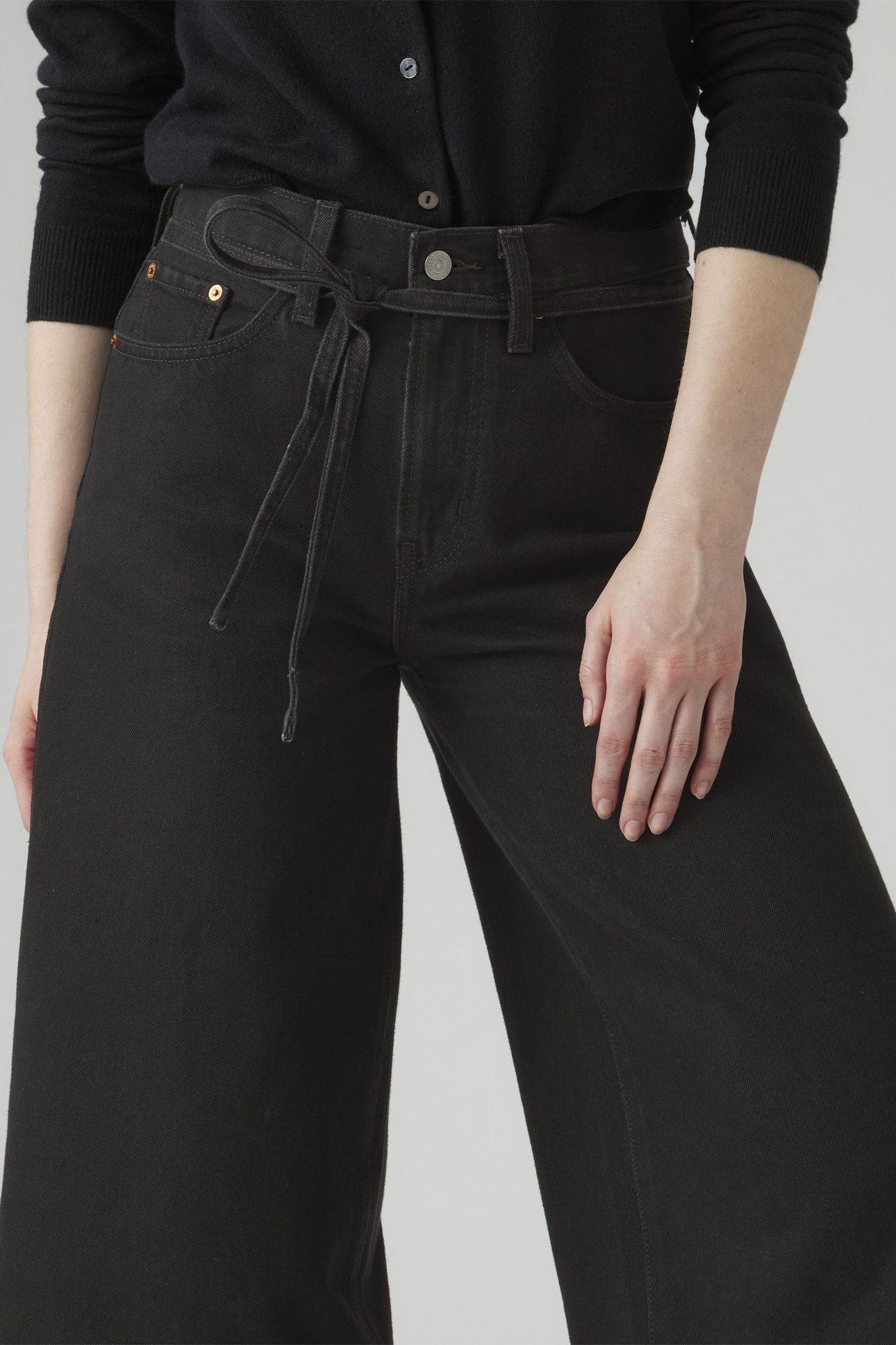 XL CULOTTE WOMEN'S JEANS BLACK 6