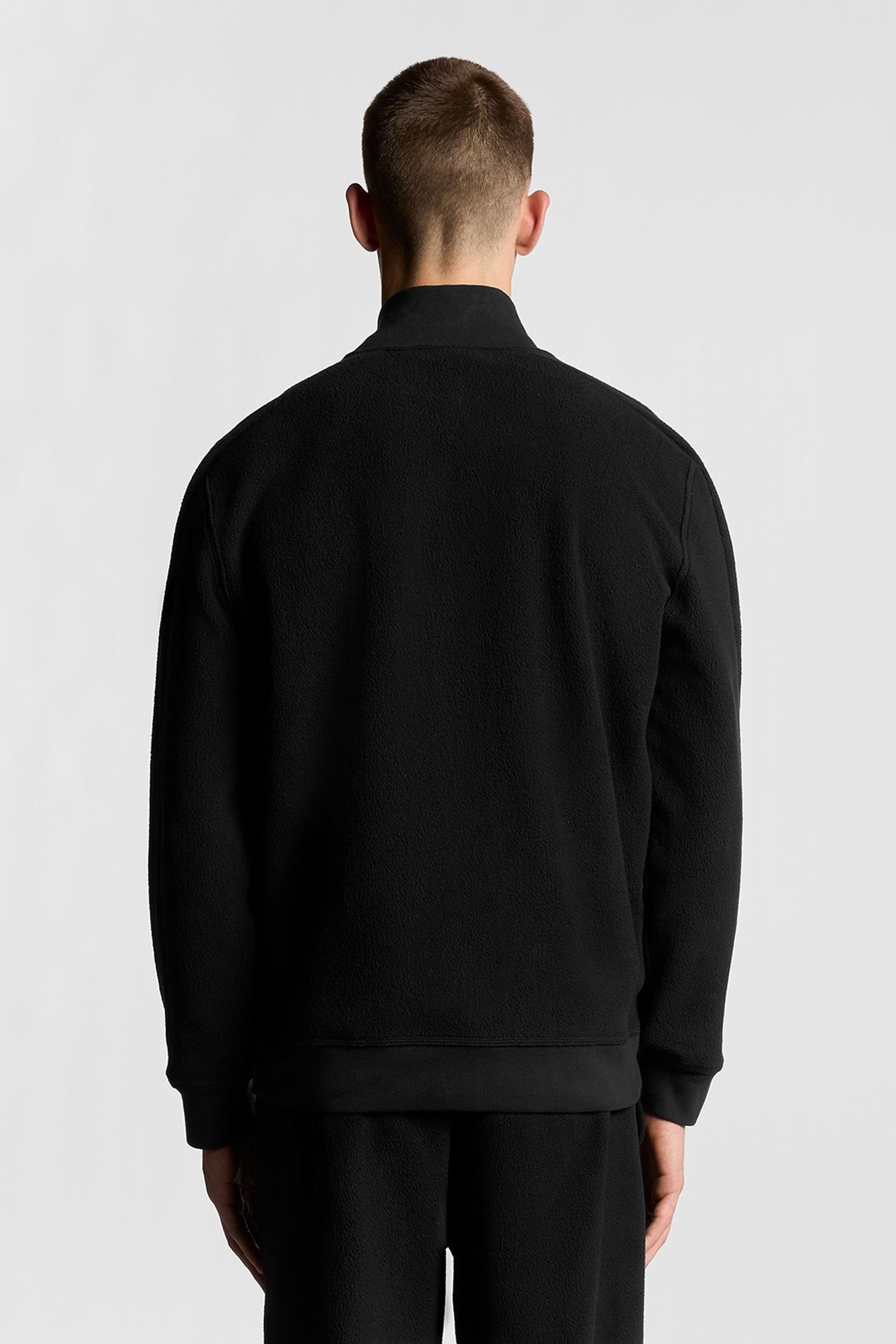 POLAR FLEECE TRACK JACKET JET BLACK 3