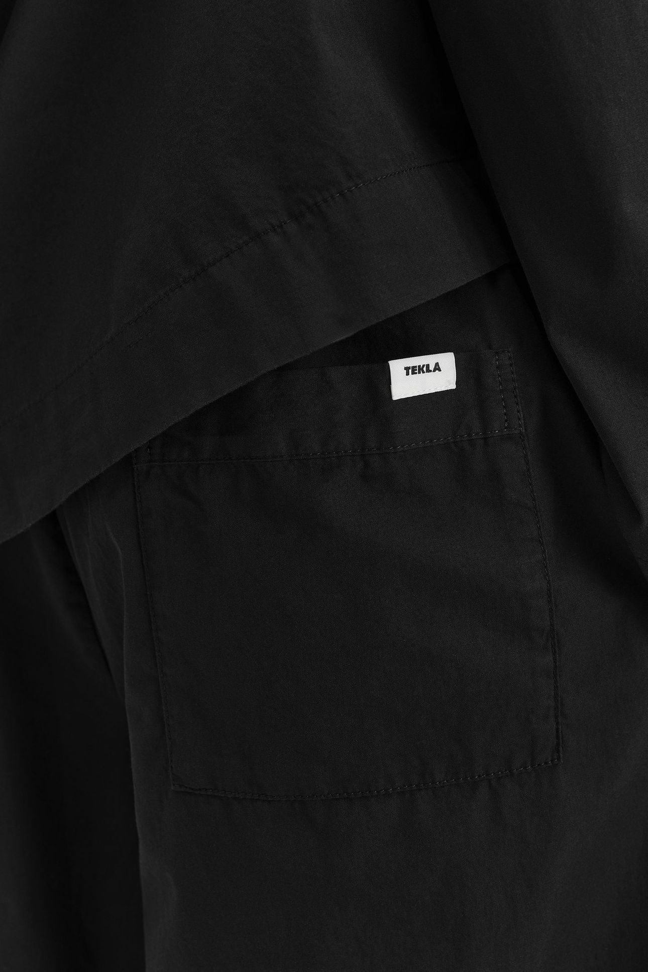 UNISEX POPLIN, PYJAMAS PANTS ALL BLACK 5