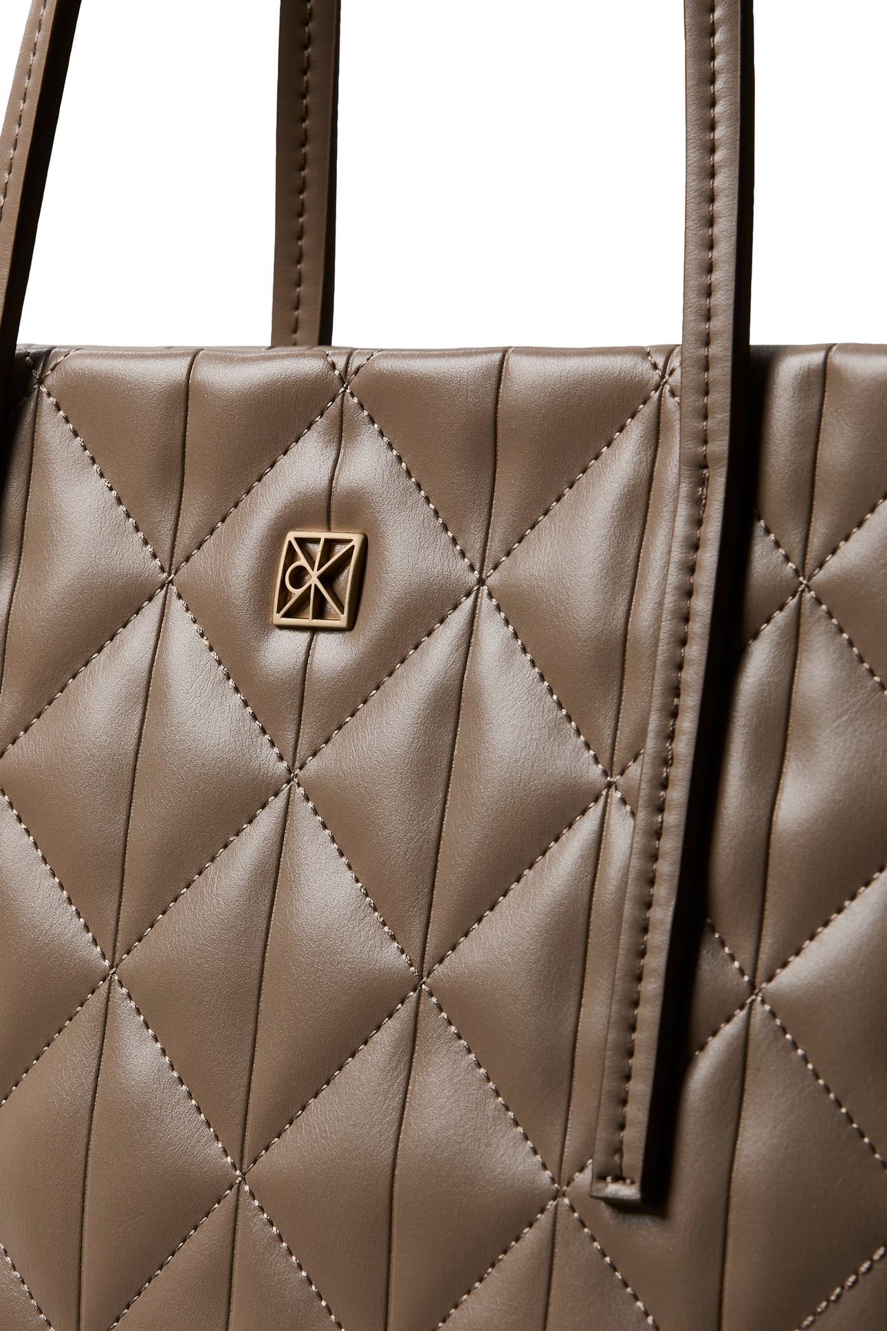QUILTED SMALL TOTE BAG DESERT TAUPE 4