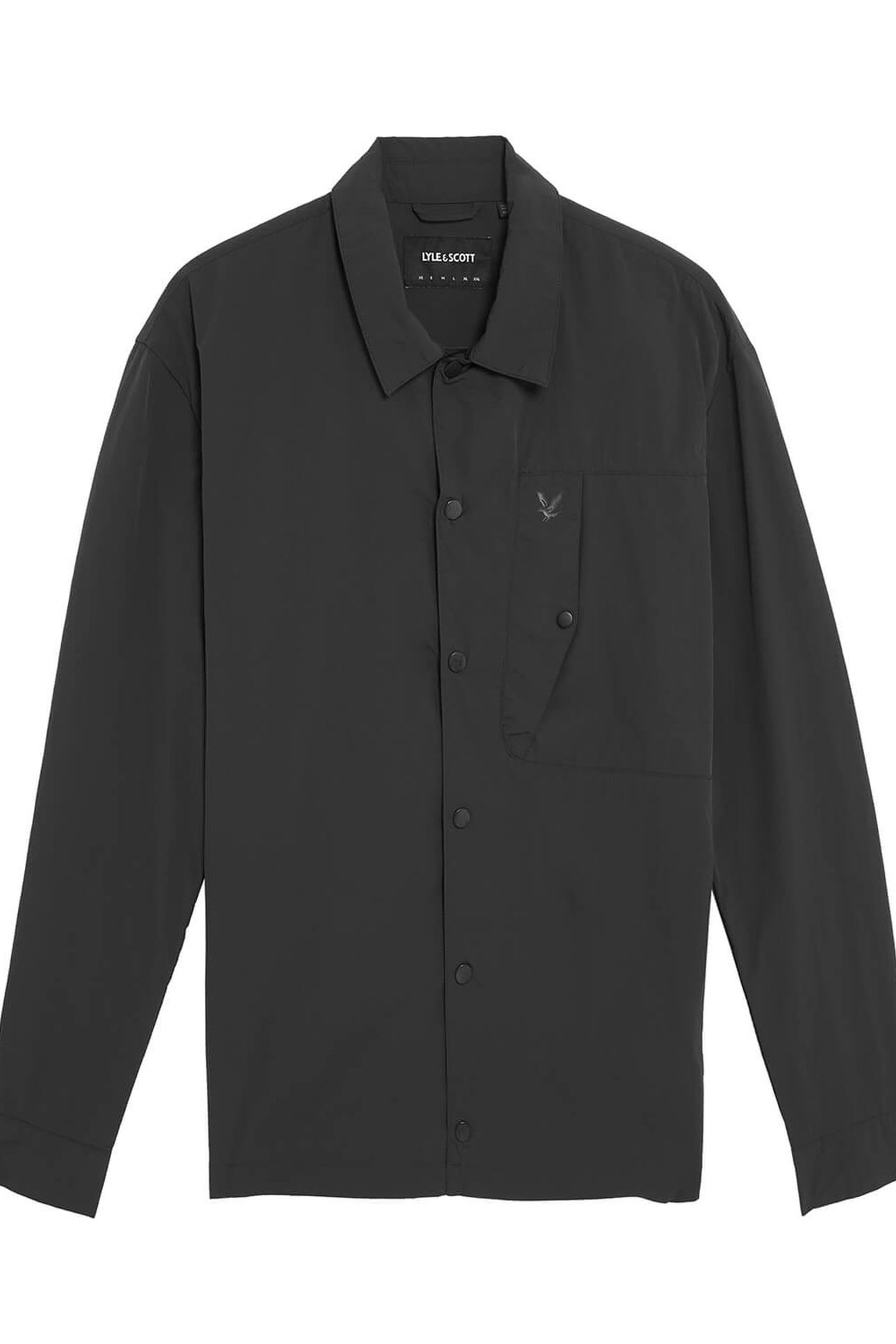 CRINKLE NYLON OVERSHIRT BLACK ICE 4