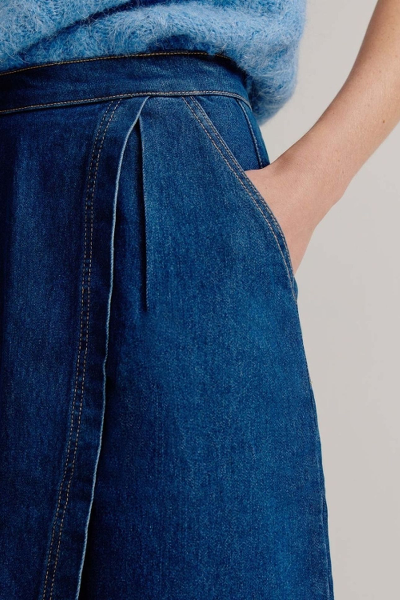 LIANNE SKIRT MID BLUE JEANS 4