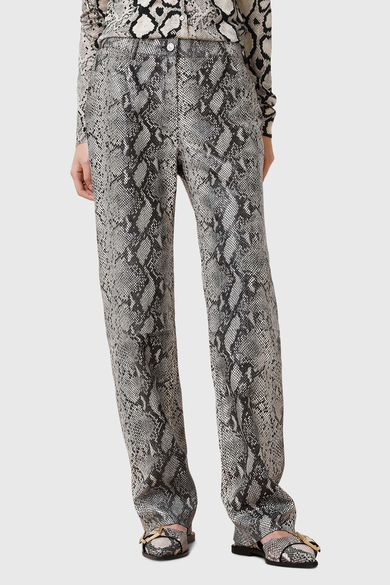 SAIGE SNAKE TROUSER NATURAL WHITE 3