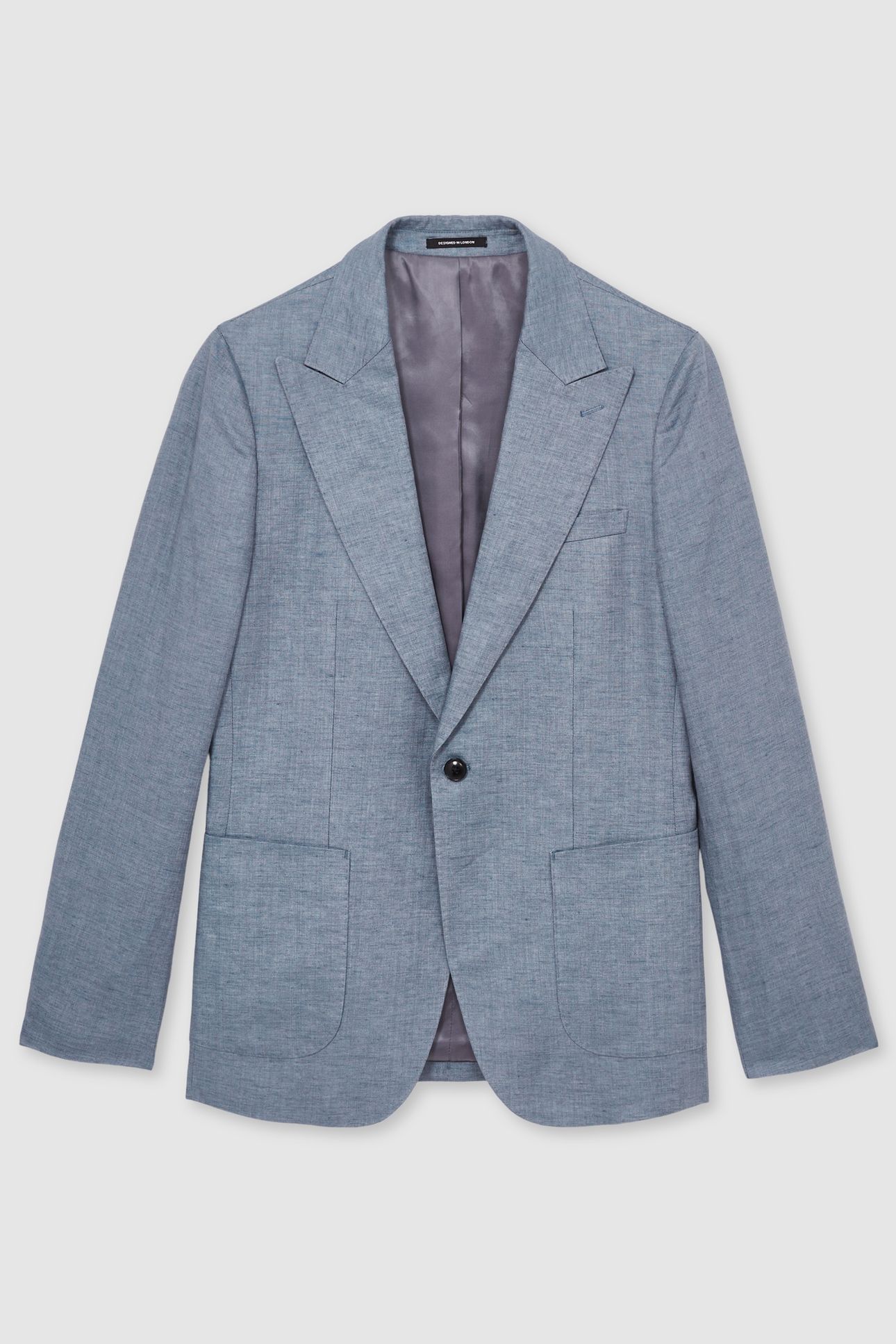 SB 2B NOTCH LINEN BLAZER AIRFORCE BLUE 4