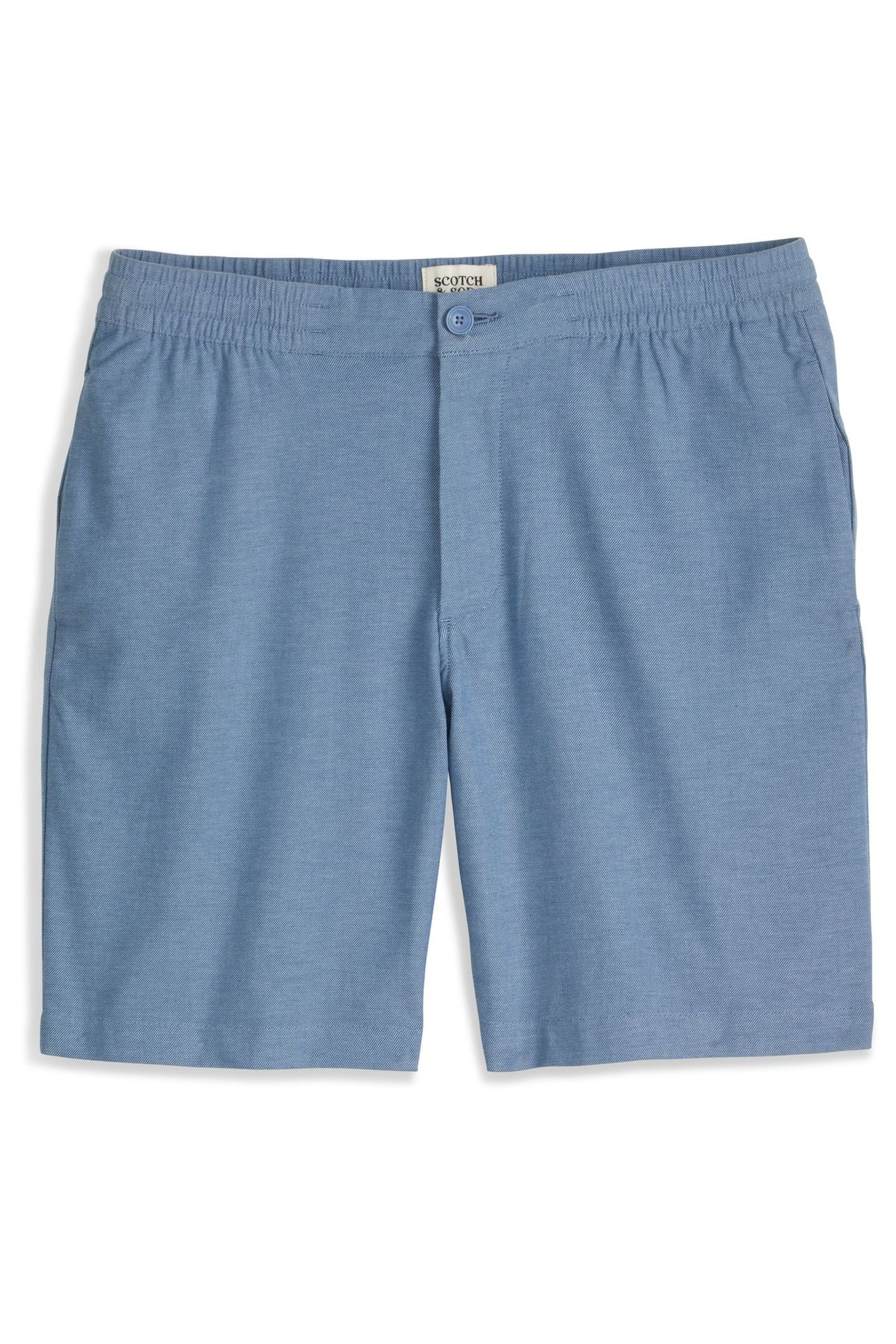 ELASTIC SHORT DARK DENIM 1