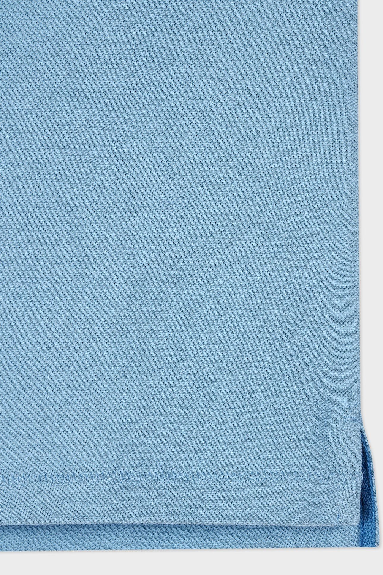 REG FIT SS POLO SHIRT ZEBRA LIGHT BLUE 3