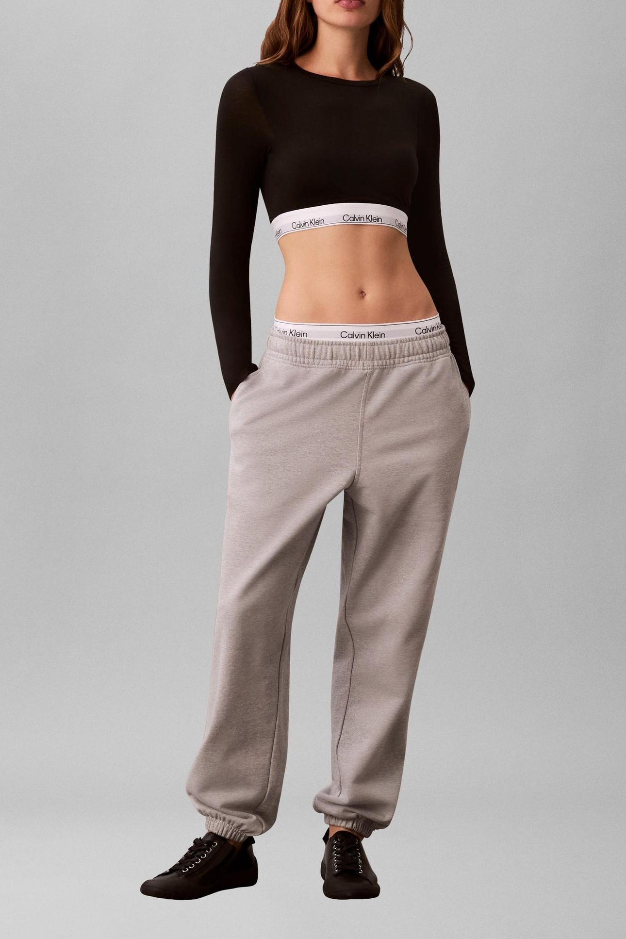 MONOLOGO FOIL FRENCH SWEATPANTS HEROIC GREY 1