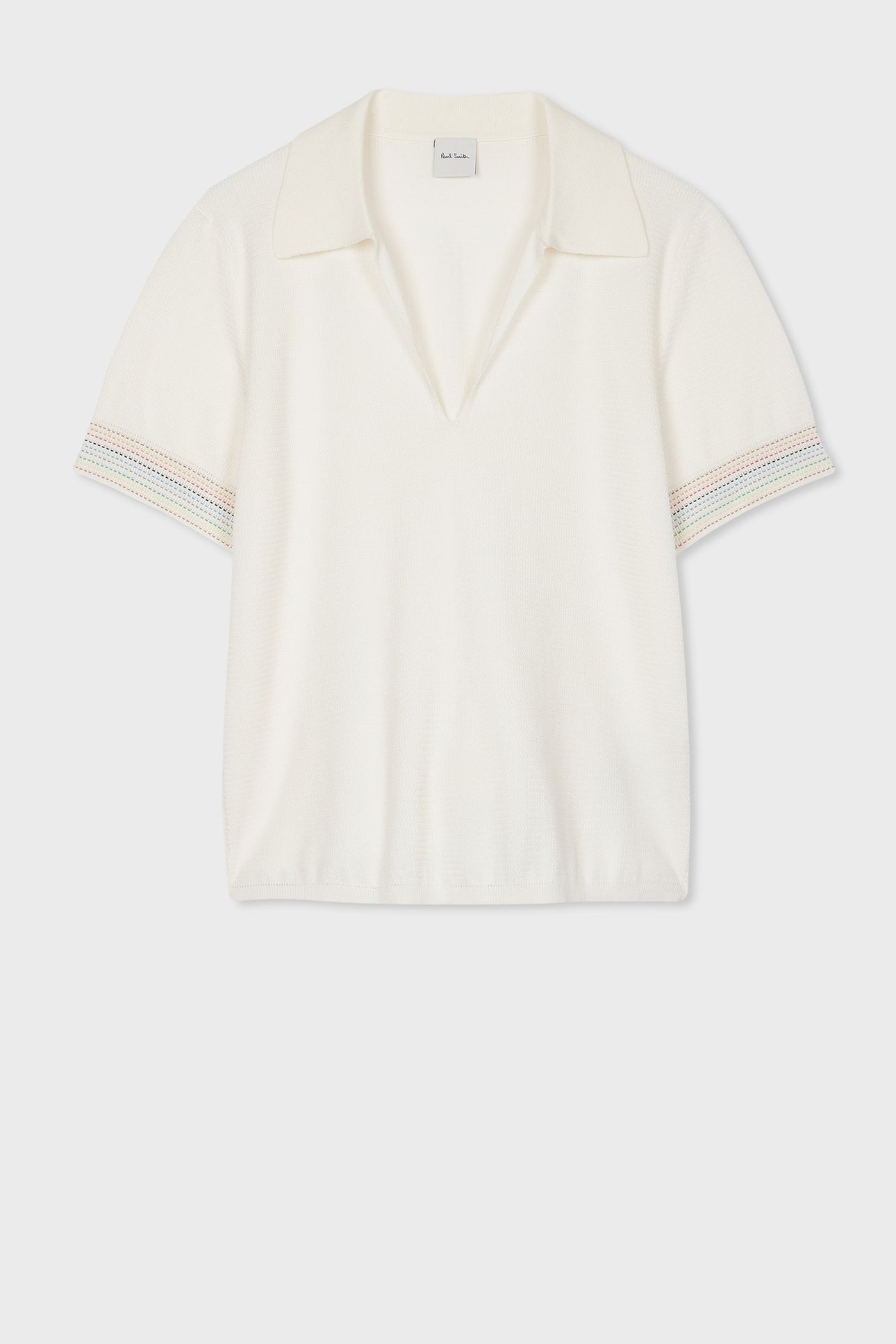 KNITTED SS TOP IVORY 1