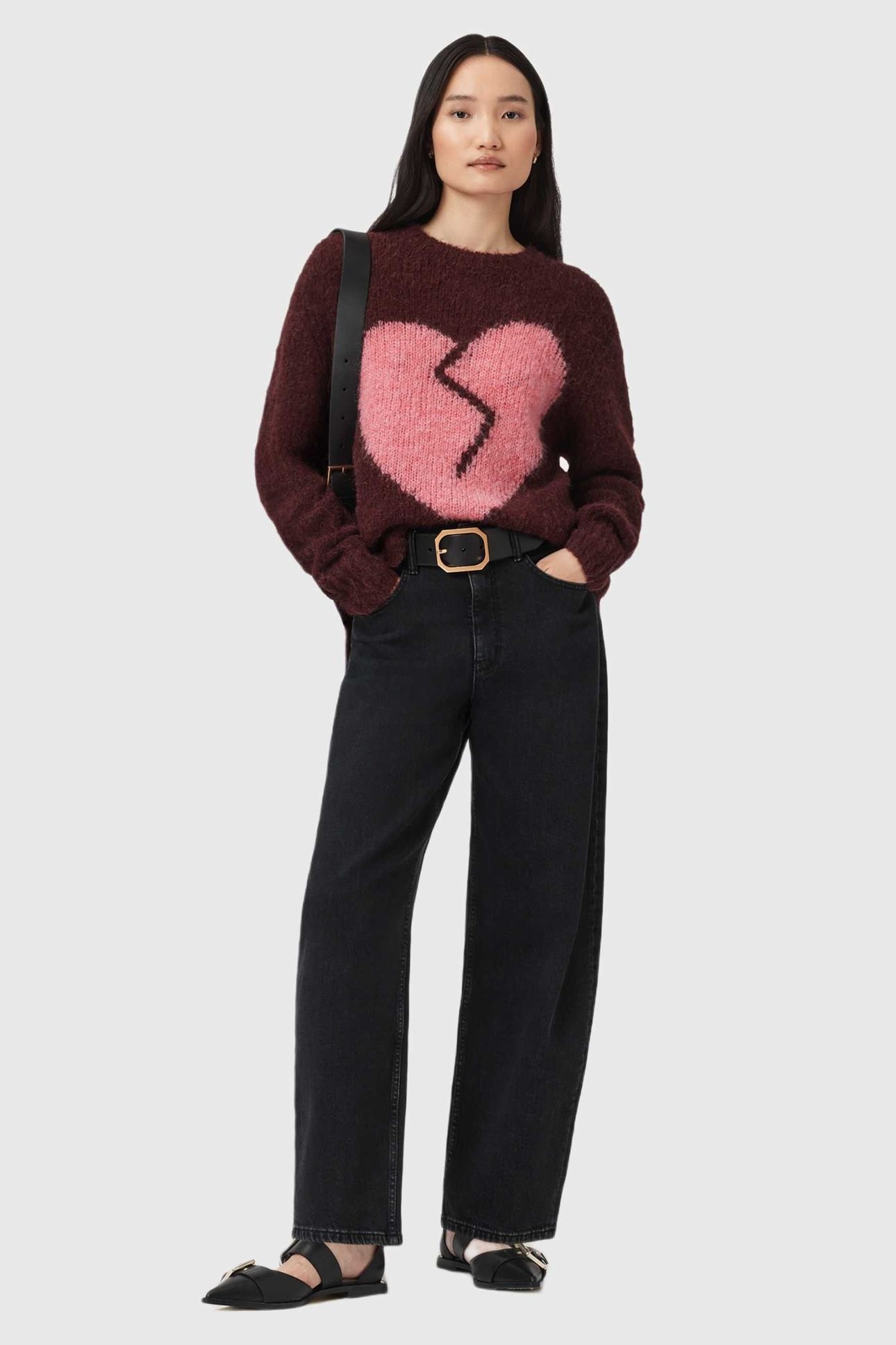 LUVHEART CREW OXBLOOD RED/PINK 5