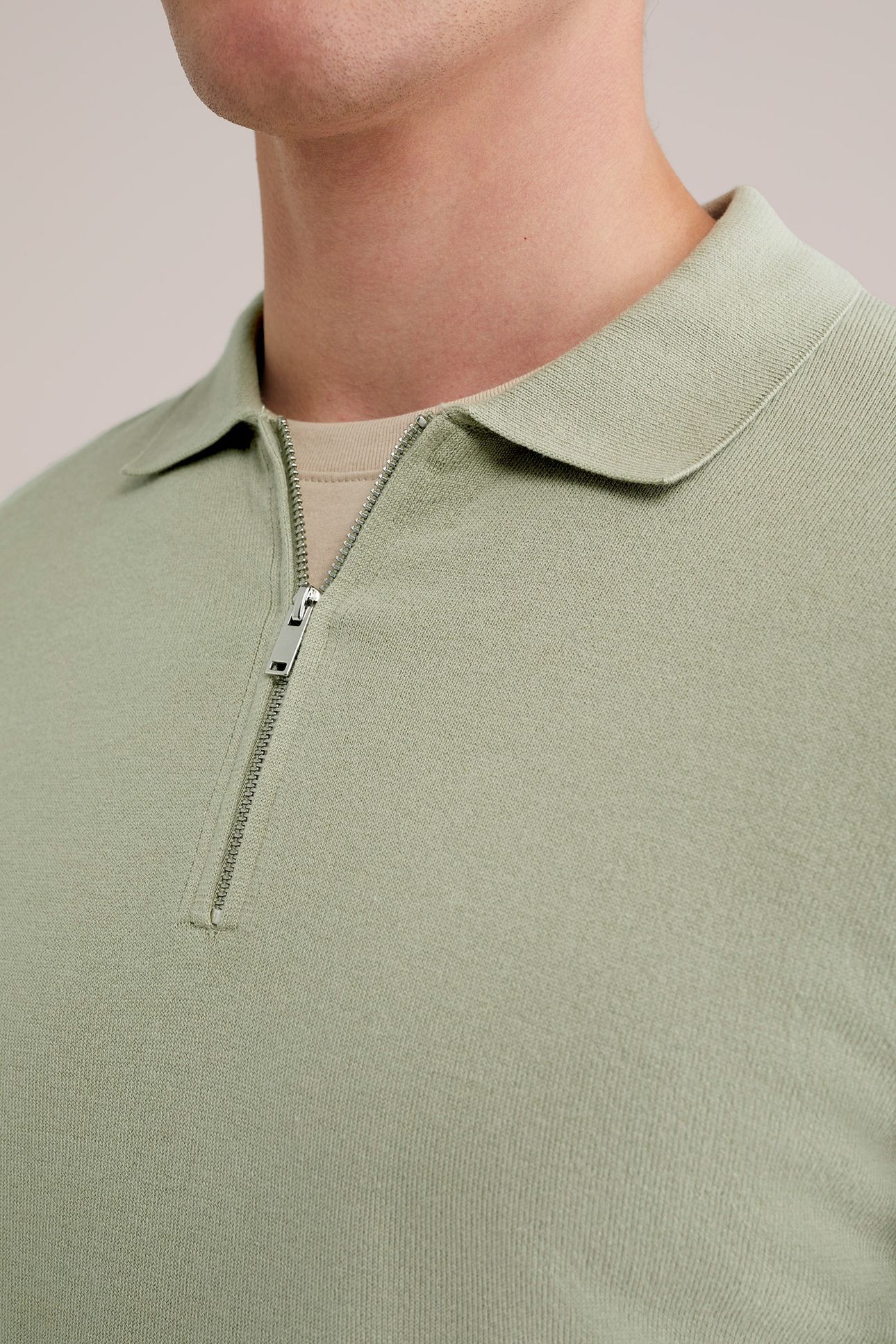 HALFWAY ZIPPER LIGHT GREEN 5
