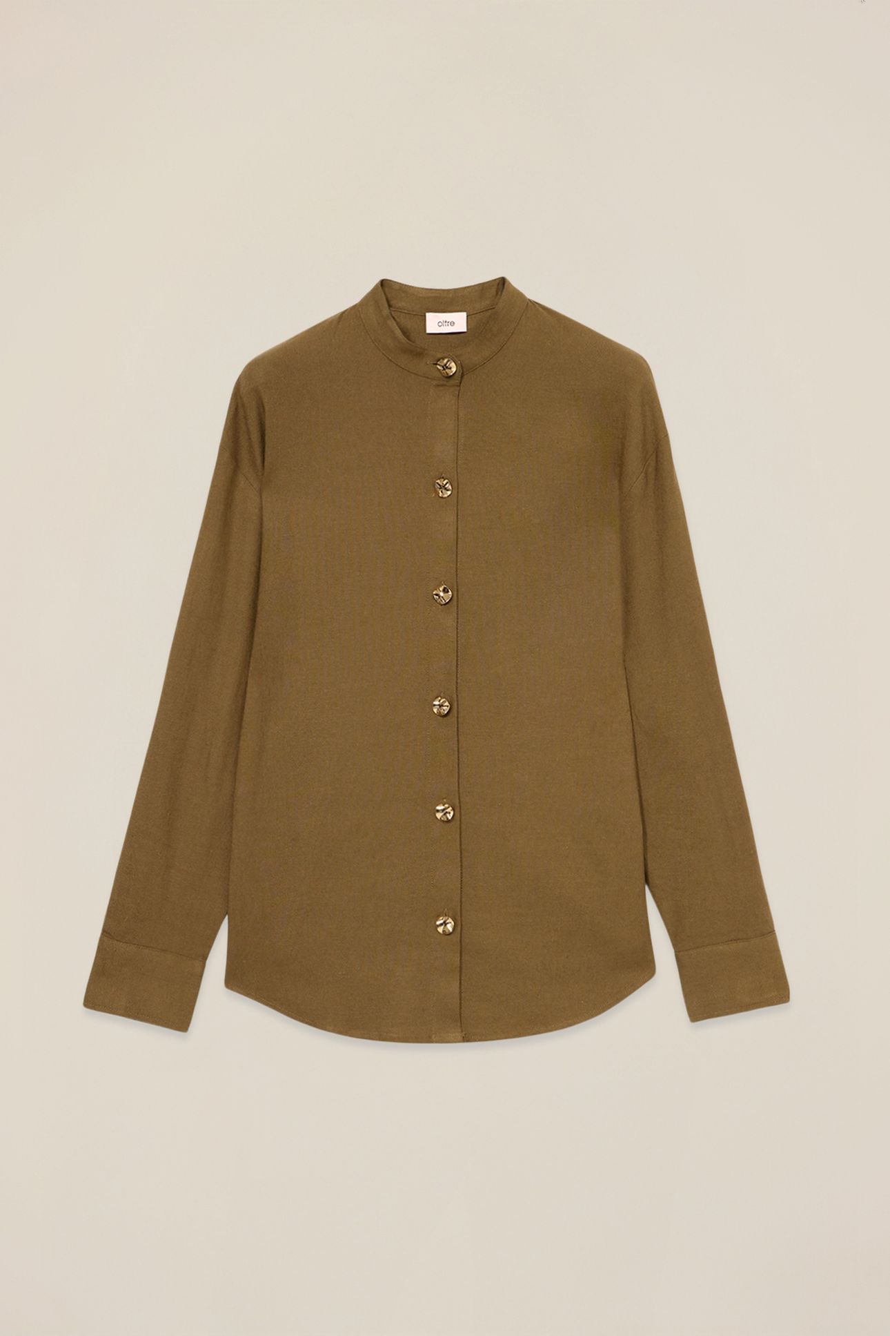 LINEN BLEND SHIRT JACKET MILITARY GREEN 3