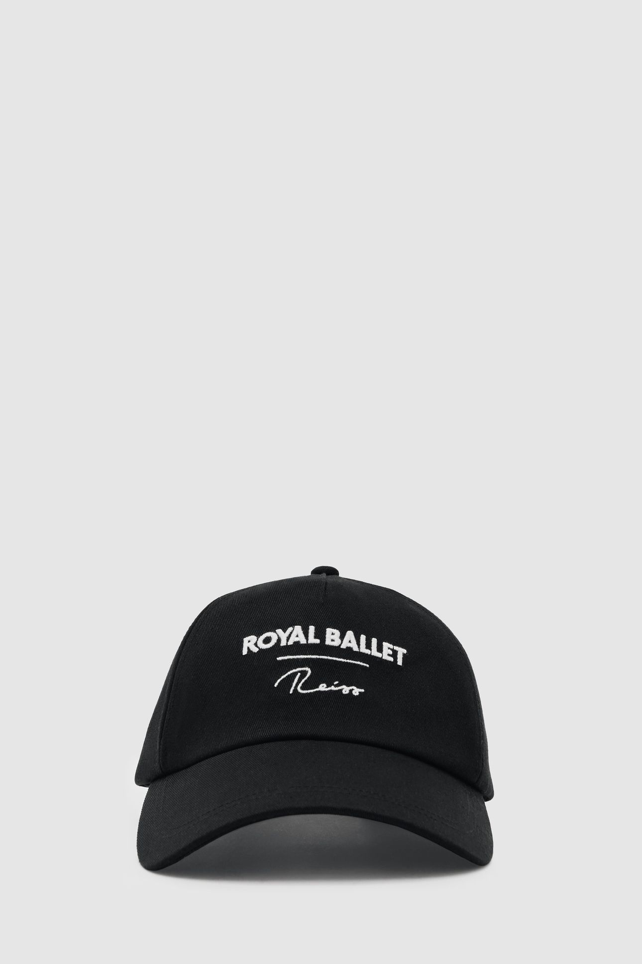 EMBROIDERED LOGO CAP BLACK 1