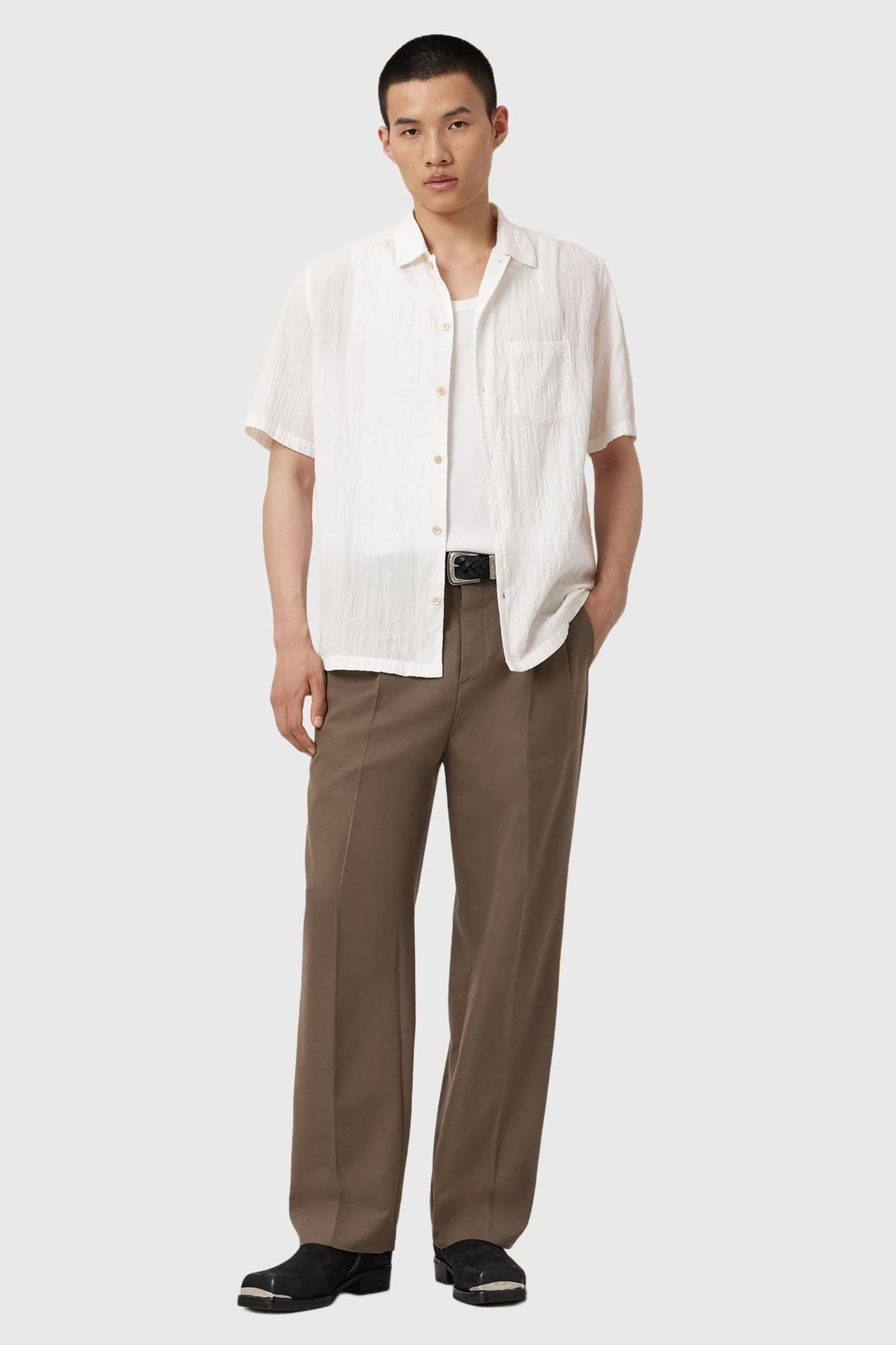WALTON SS SHIRT OFF WHITE 3