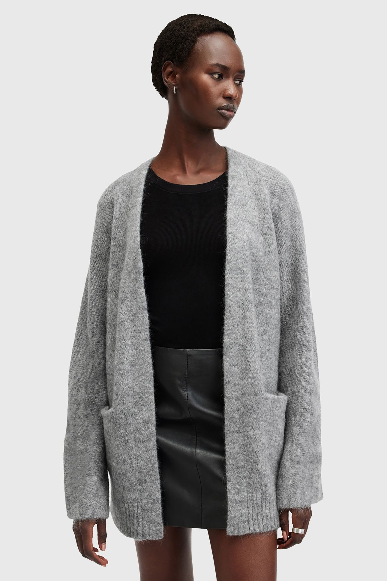 ZOE CARDIGAN GREY MARL 1