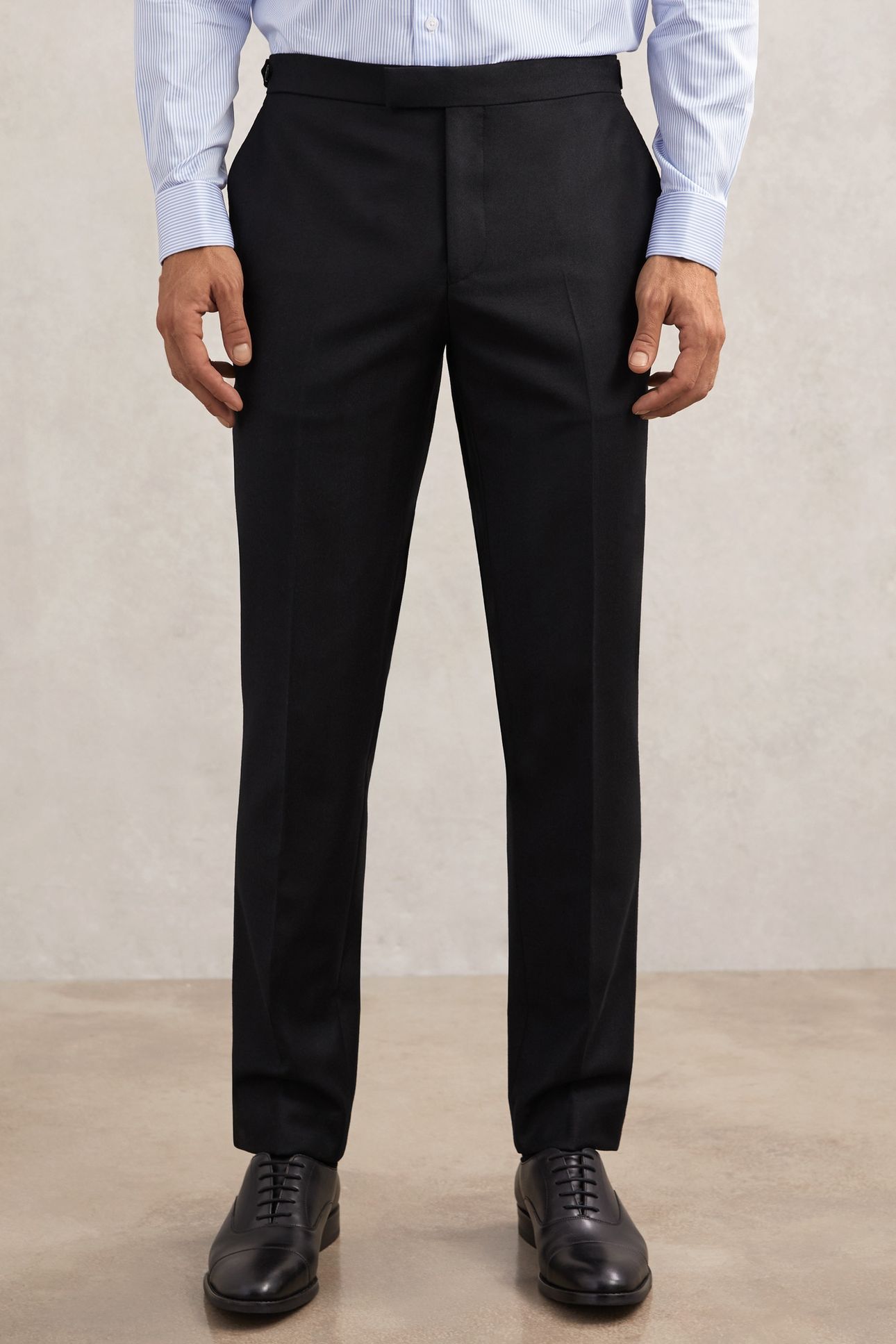 FLANNEL MIXER TROUSER NAVY 2