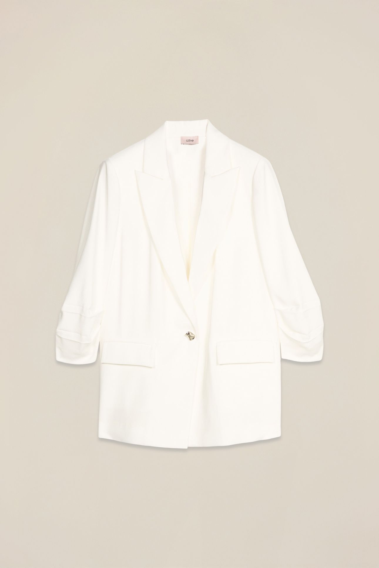 FLUID UNSTRUCTURED JACKET WHITE 3