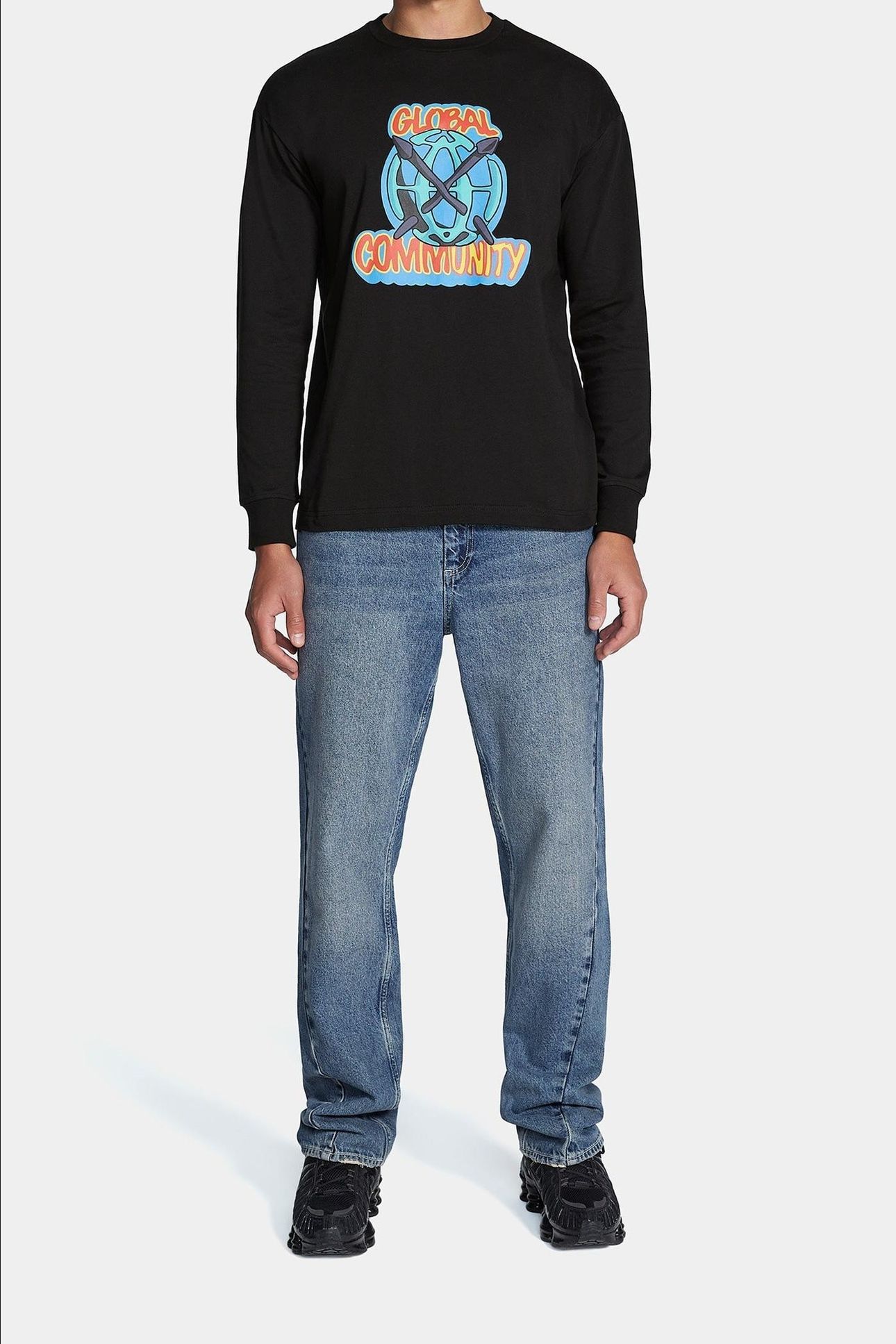 HOBAL LONG SLEEVE T-SHIRT BLACK 1