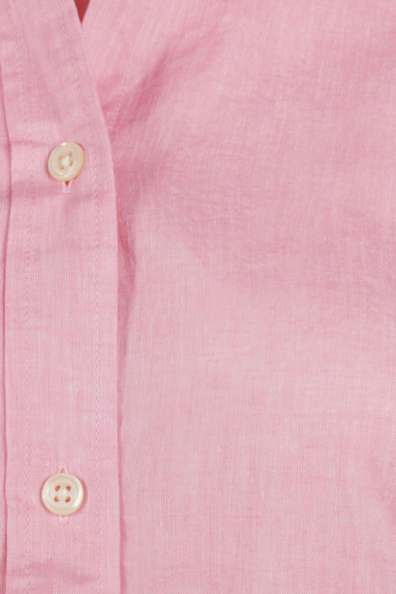 SOLID LINEN BLEND SHIRT LIGHT PINK 7