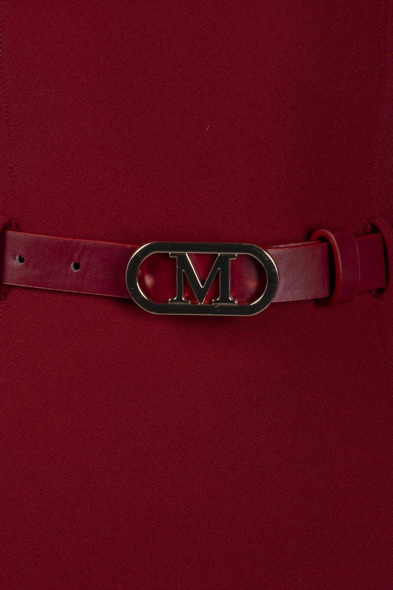 MARCIANO BY GUESS MASHA BELTED DRESS DARK JAM RED 4