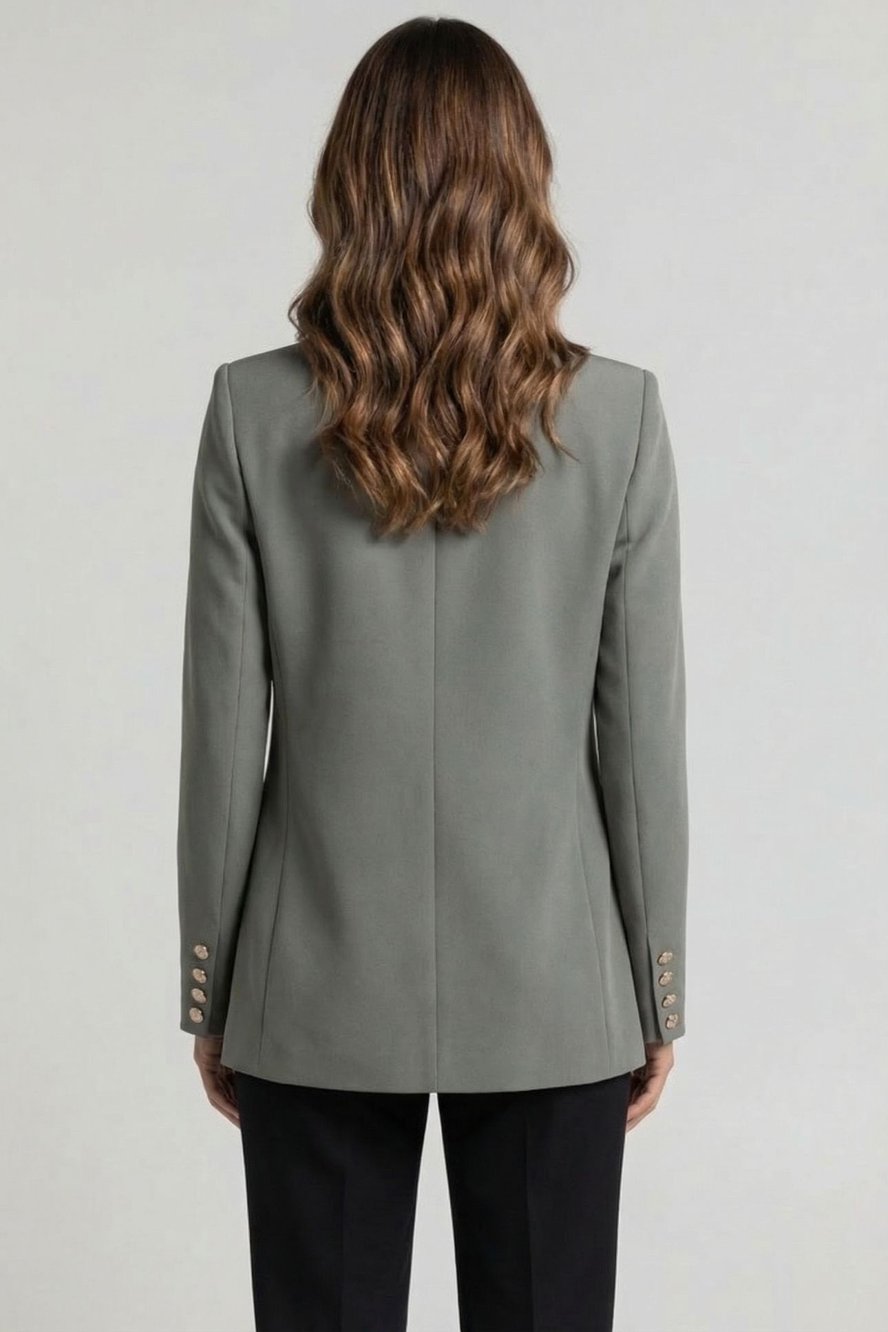 MARCIANO BY GUESS BECKY STRAIGHT BLAZER STONE OLIVE 2