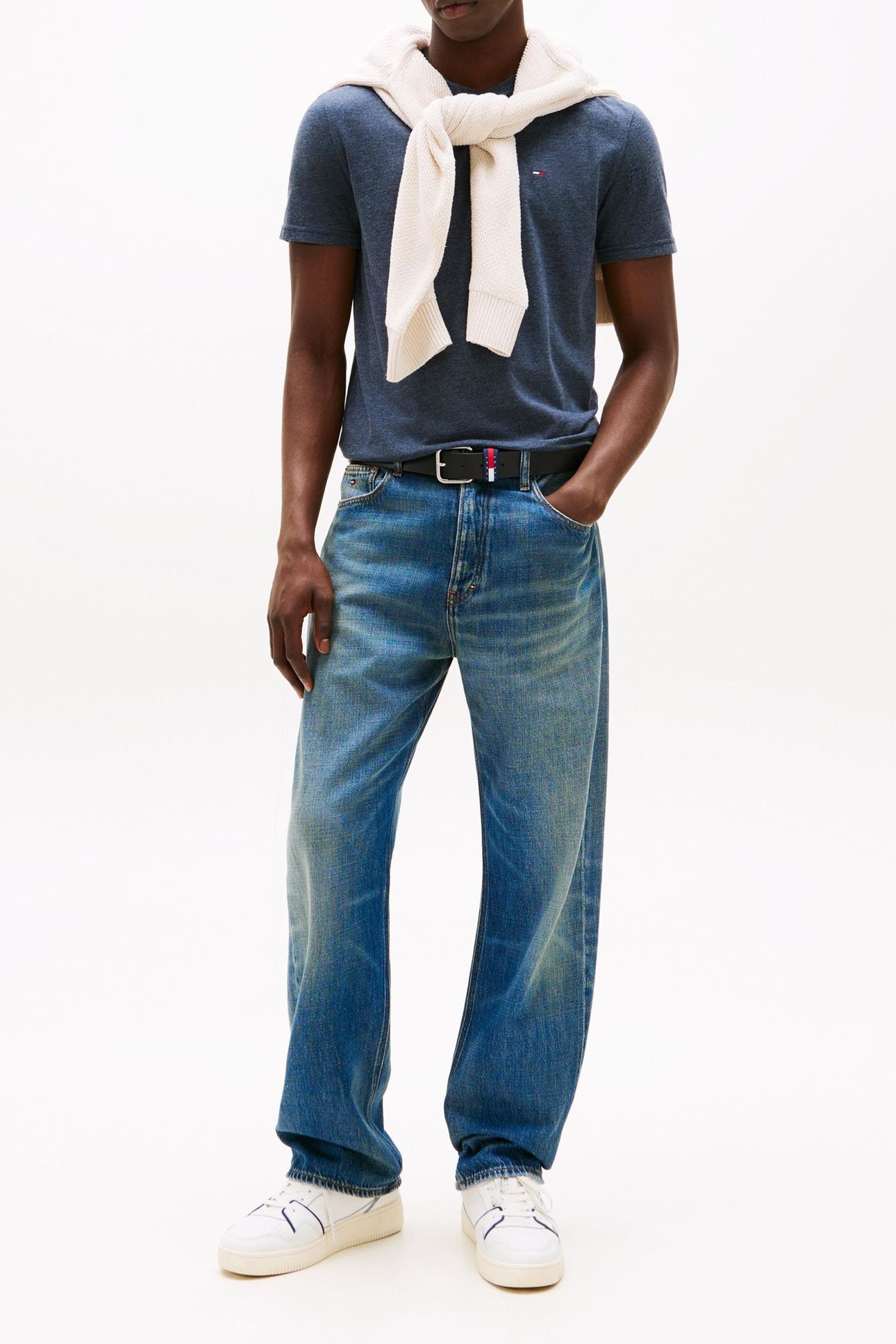 HEATHERED XSLIM JASPER SHIRT DARK NIGHT NAVY 2