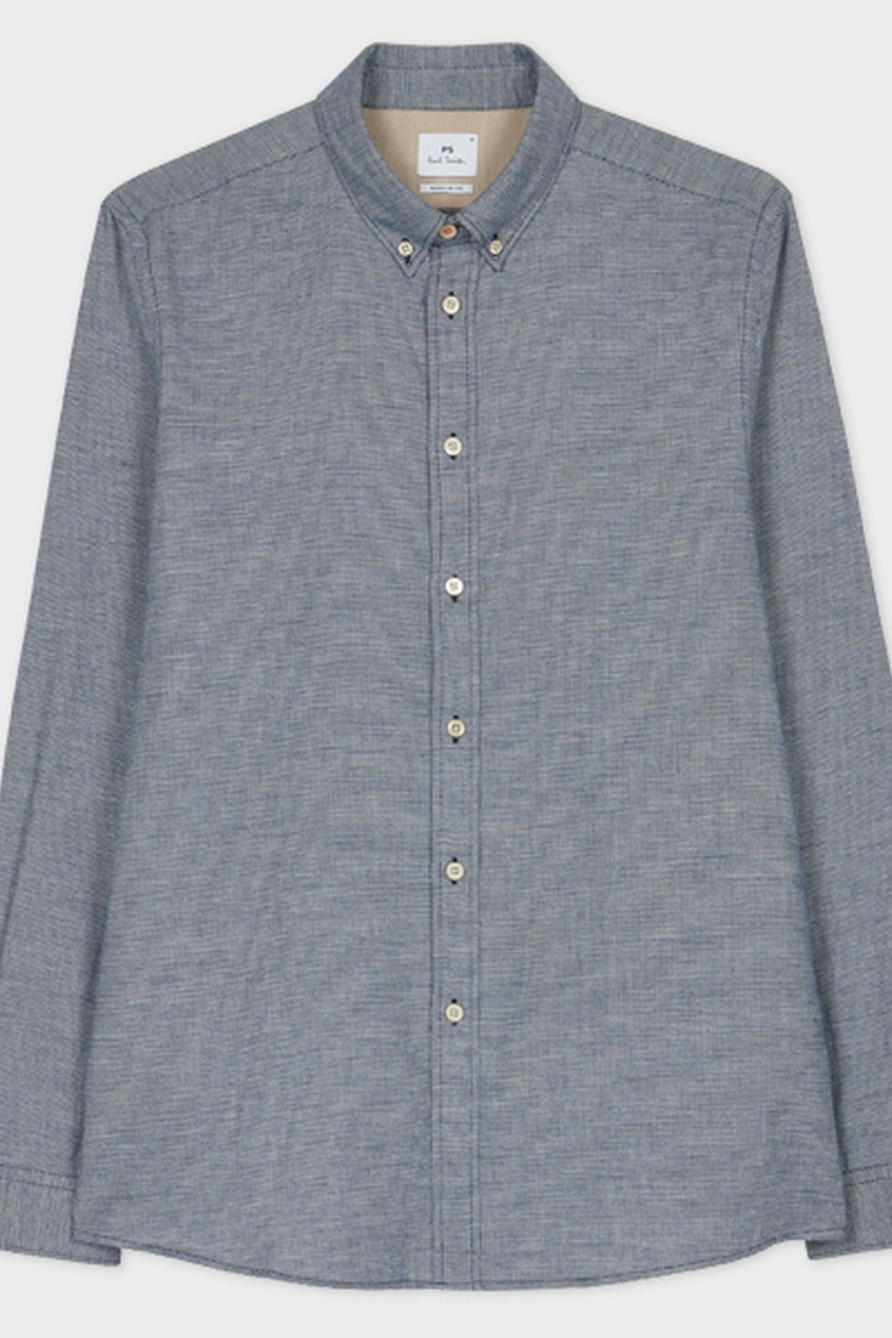 LS REGULAR FIT SHIRT BLUE 2