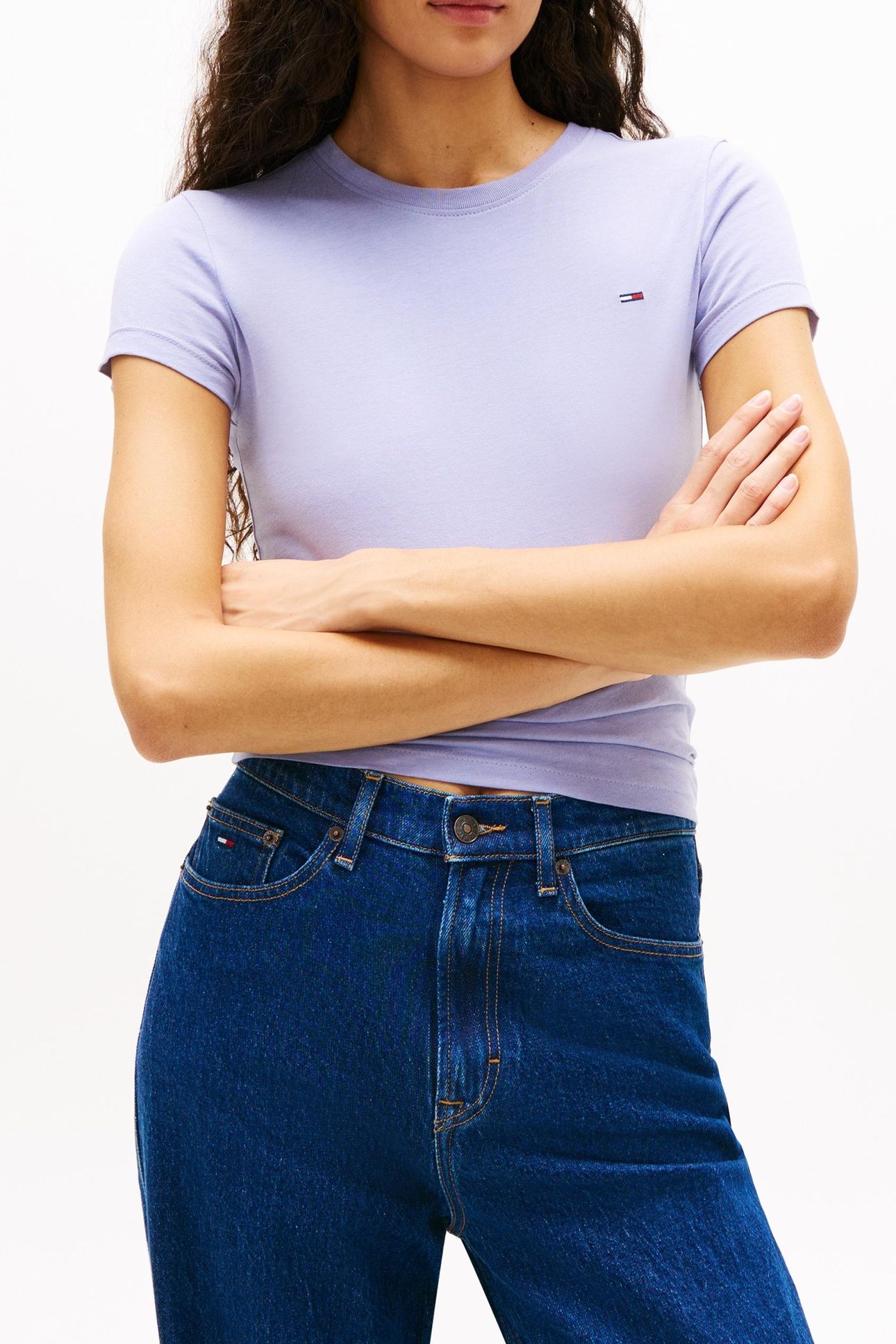 2PACK C-NECK TEE ECRU/PERIWINKLE DUST 3