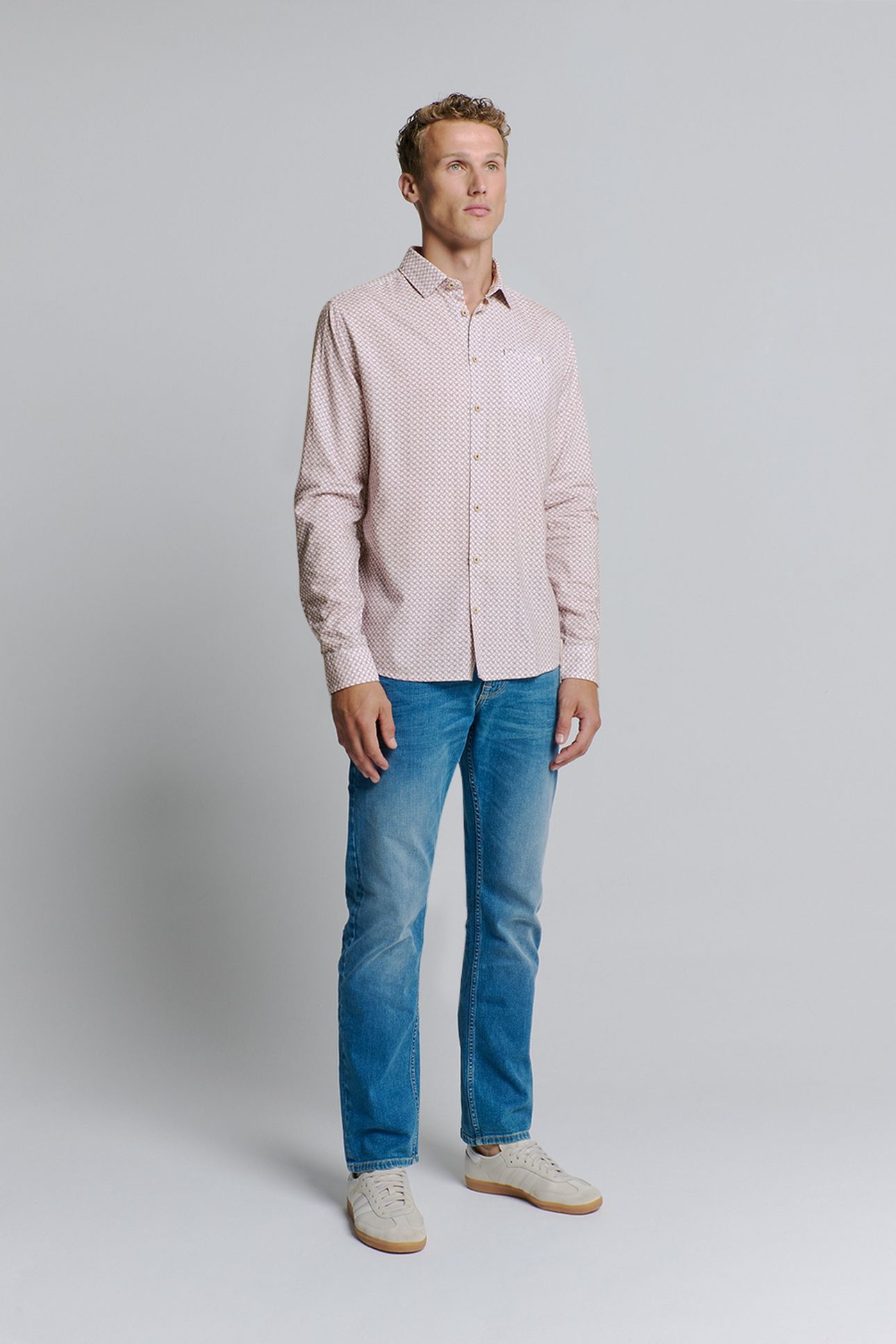 SHIRT ALLOVER PRINTED MAUVE 3