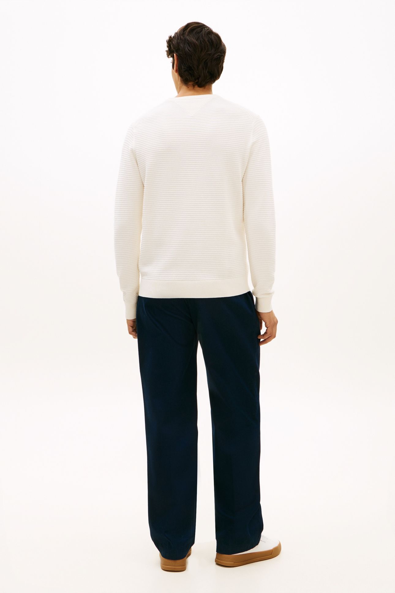 SEASONAL STRUCTURE CREWNECK IVORY PETAL 4