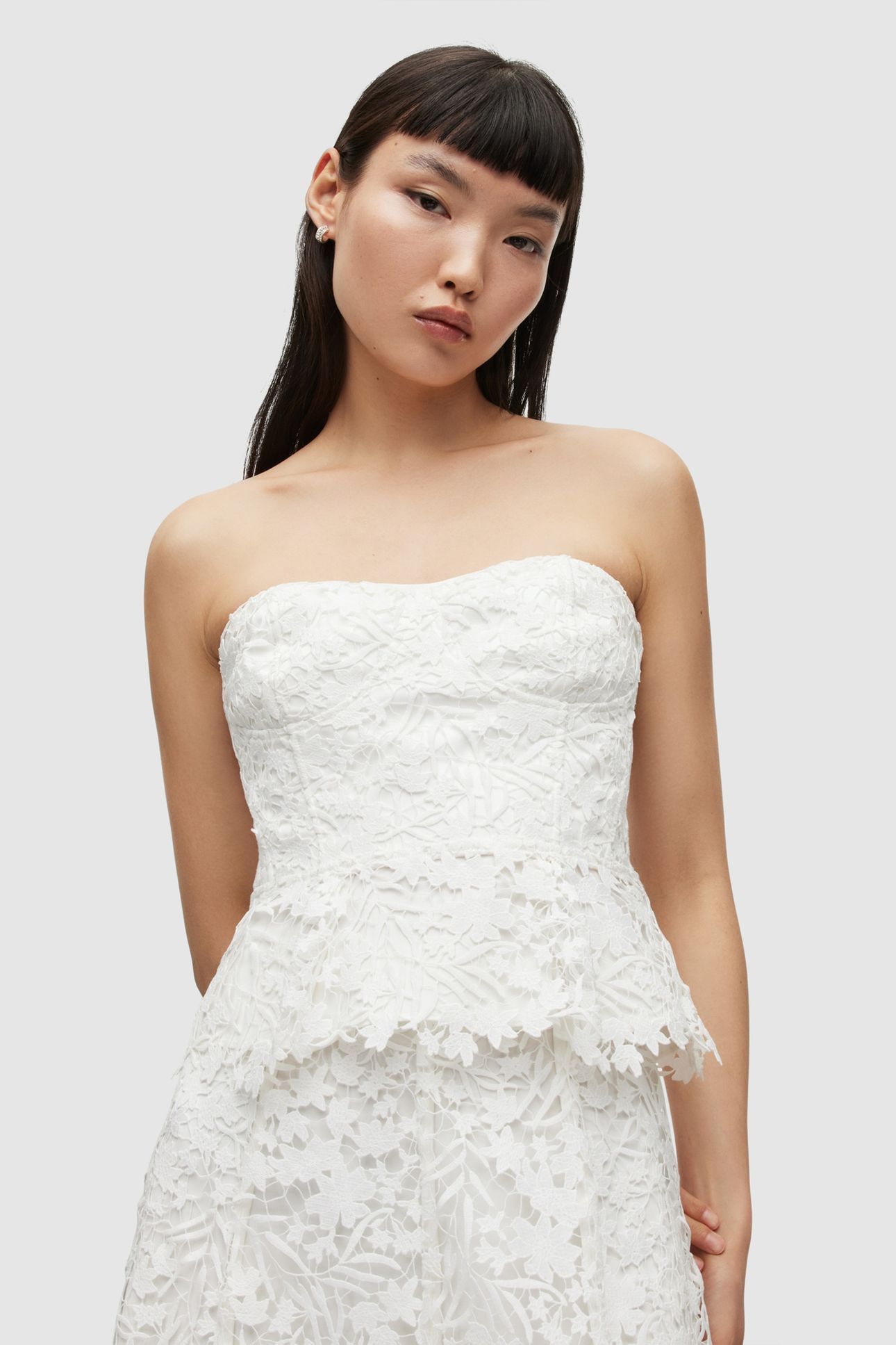 SIENNA BRODERIE TOP CHALK WHITE 2