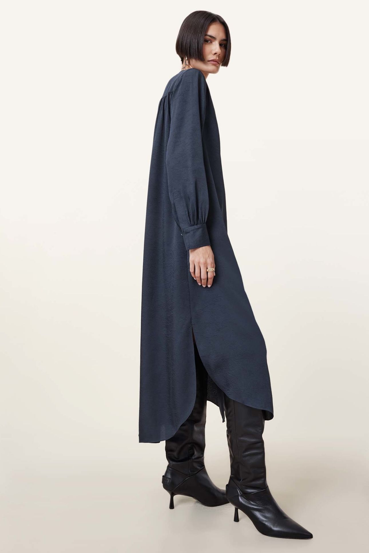 AGGIE SHIRT DRESS DENIM BLUE 3