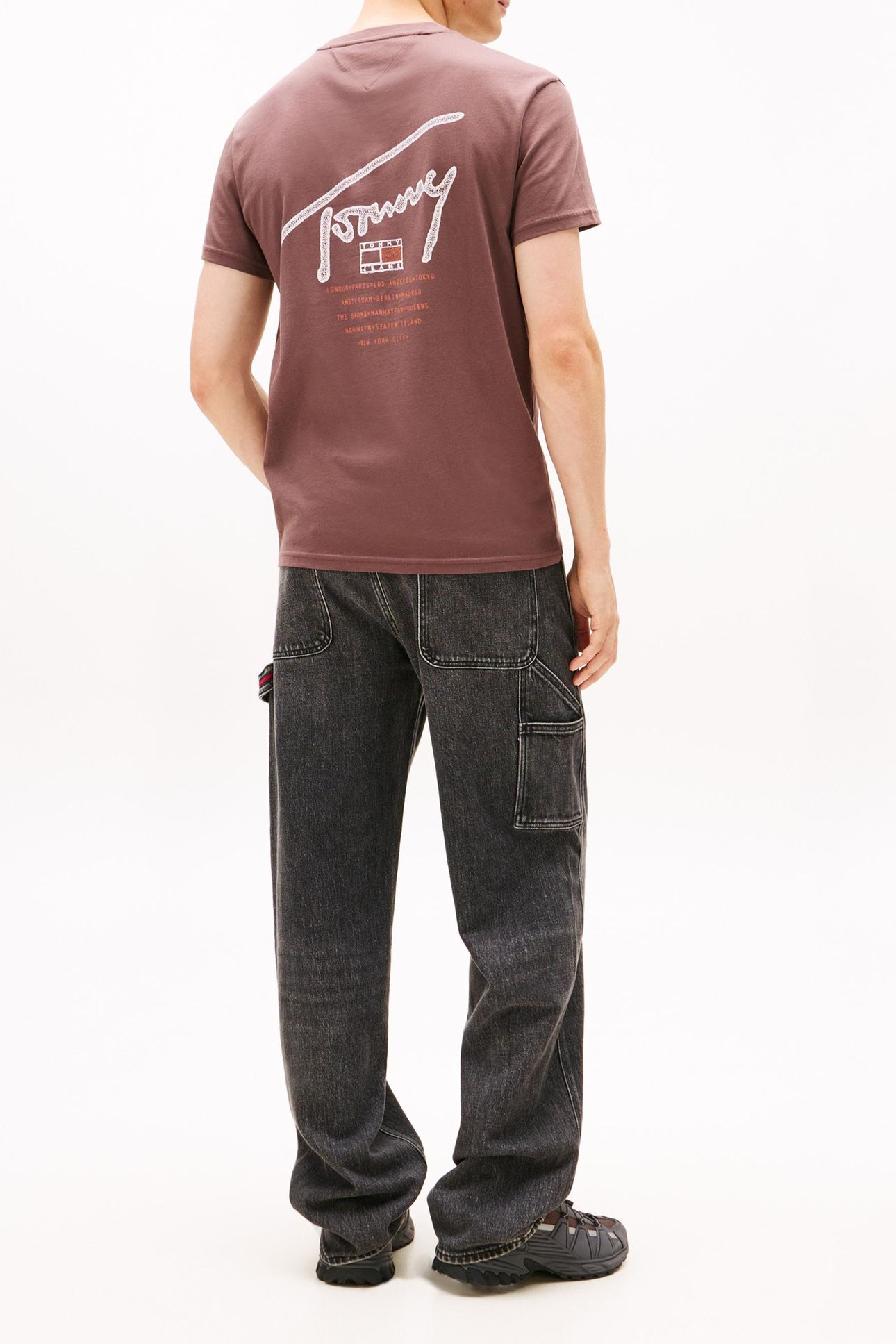 REGULAR SIGN BACKPRINT T-SHIRT BLACK WALNUT 3