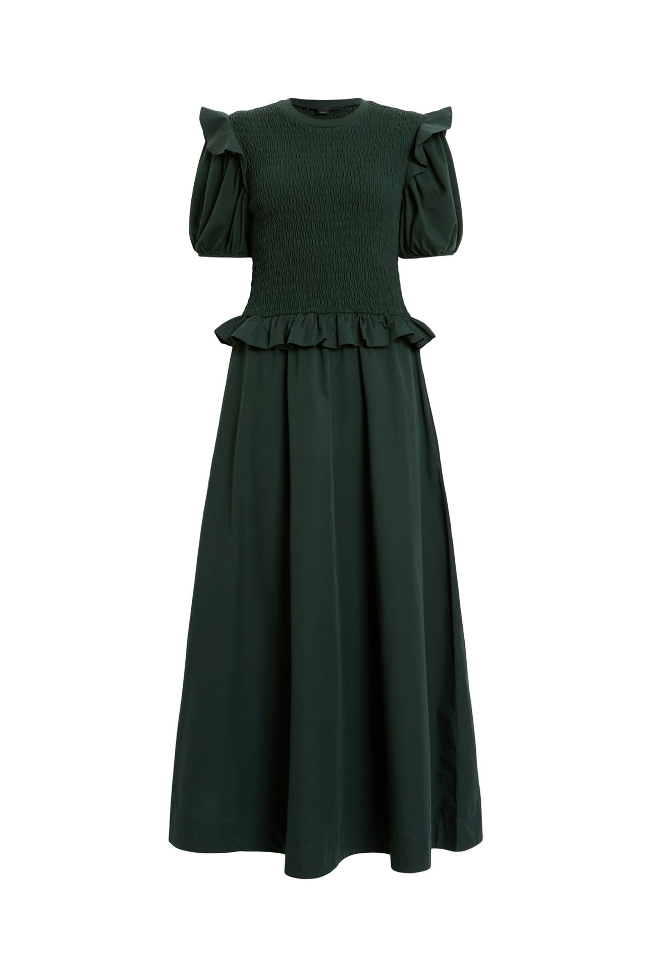 ODE DRESS DARK FOREST GREEN 4