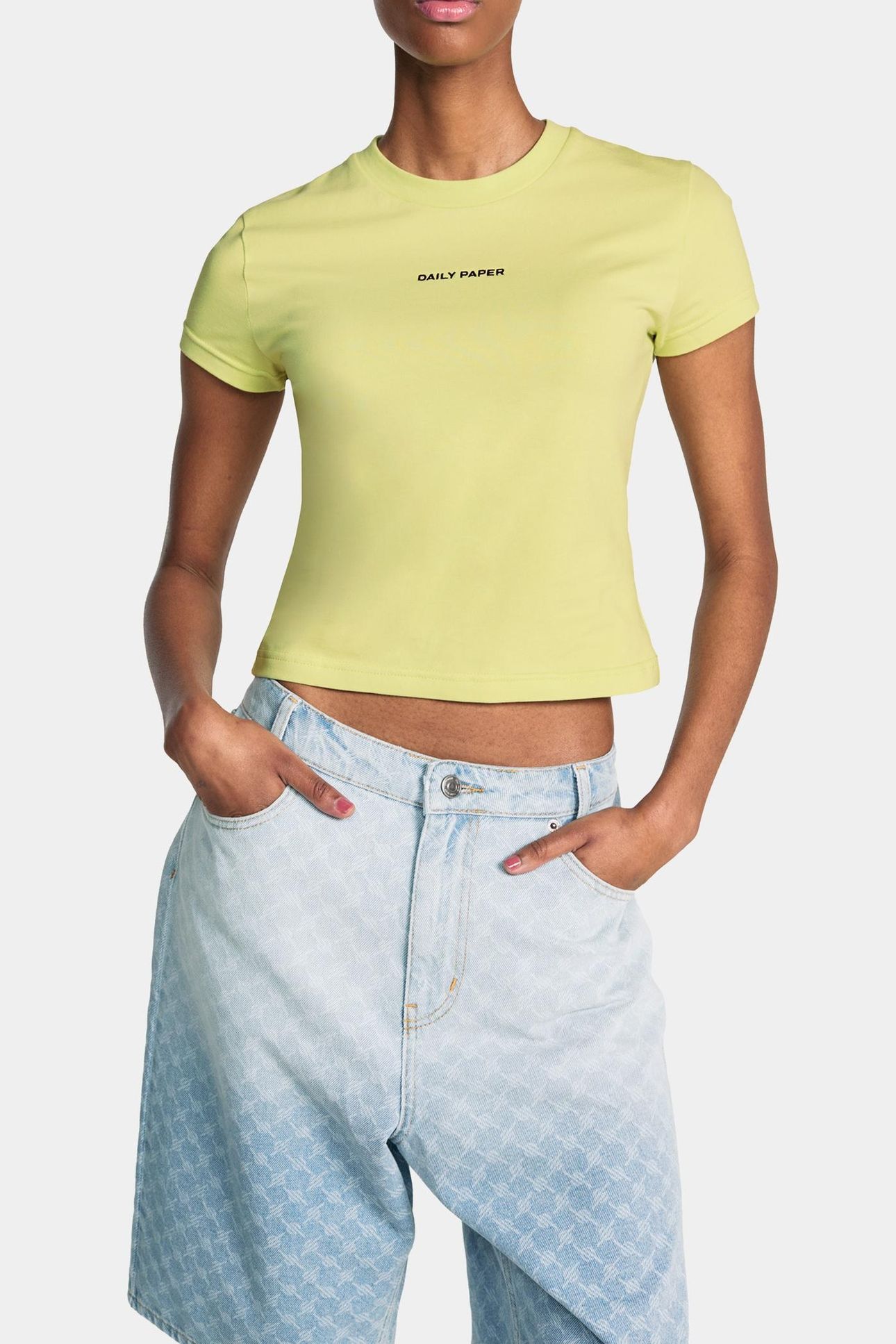 LOGOTYPE CROPPED SHORT SLEEVE T-SHIRT DAIQUIRI GREEN 2
