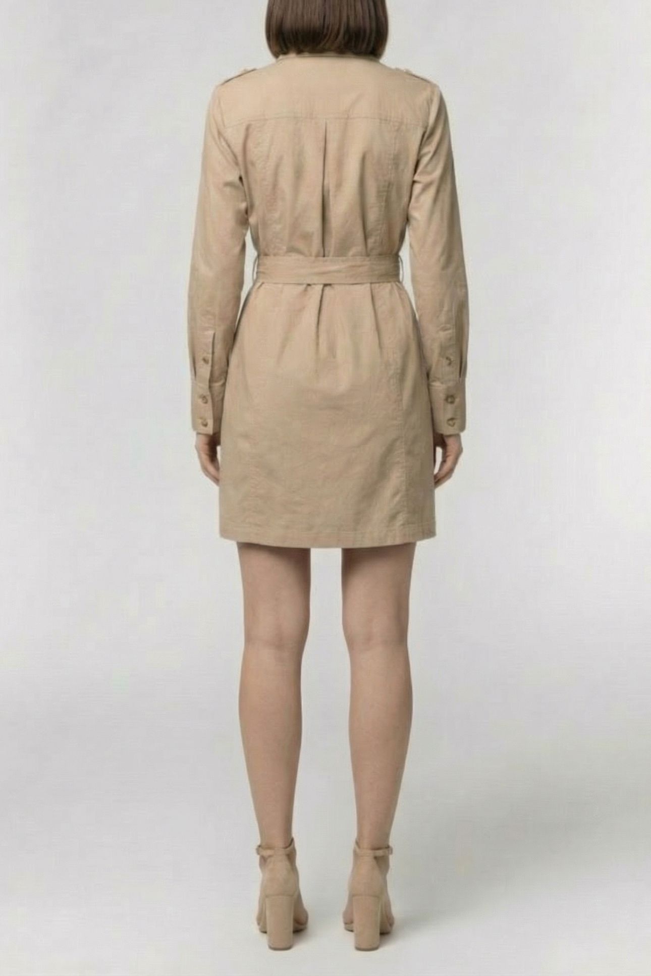 MARCIANO BY GUESS PAT SAFARI DRESS NATURAL ALMOND 2