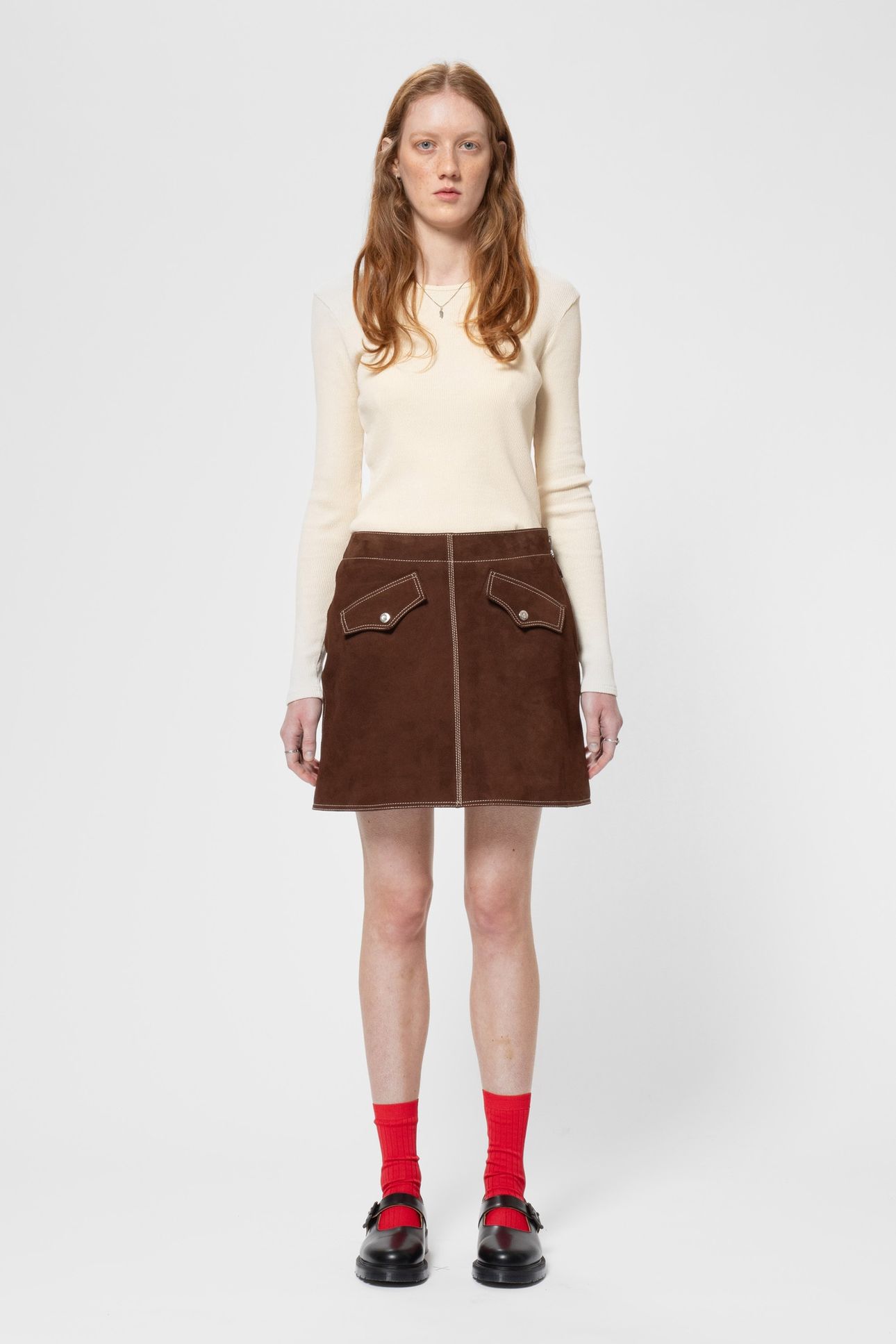 ELVY WESTERN SUEDE SKIRT BRUNO 1