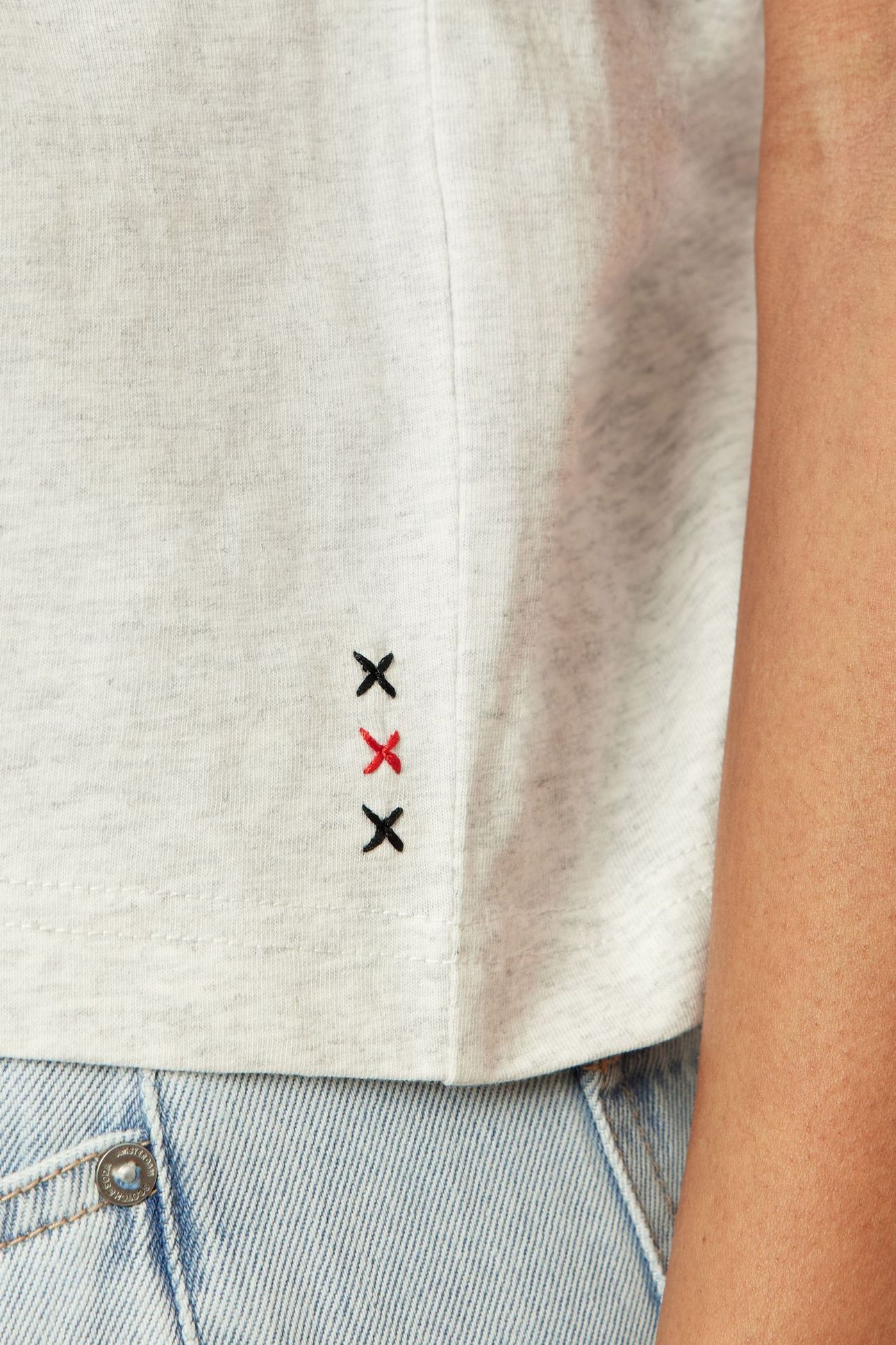 BOXY CROP TEE LIGHT GREY HEATHER 6