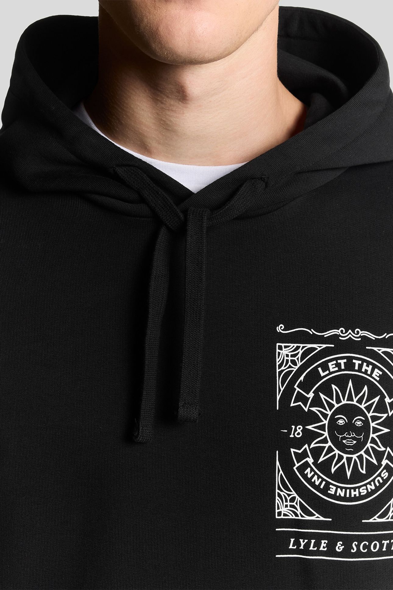 SUNSHINE INN GRAPHIC HOODIE JET BLACK 6