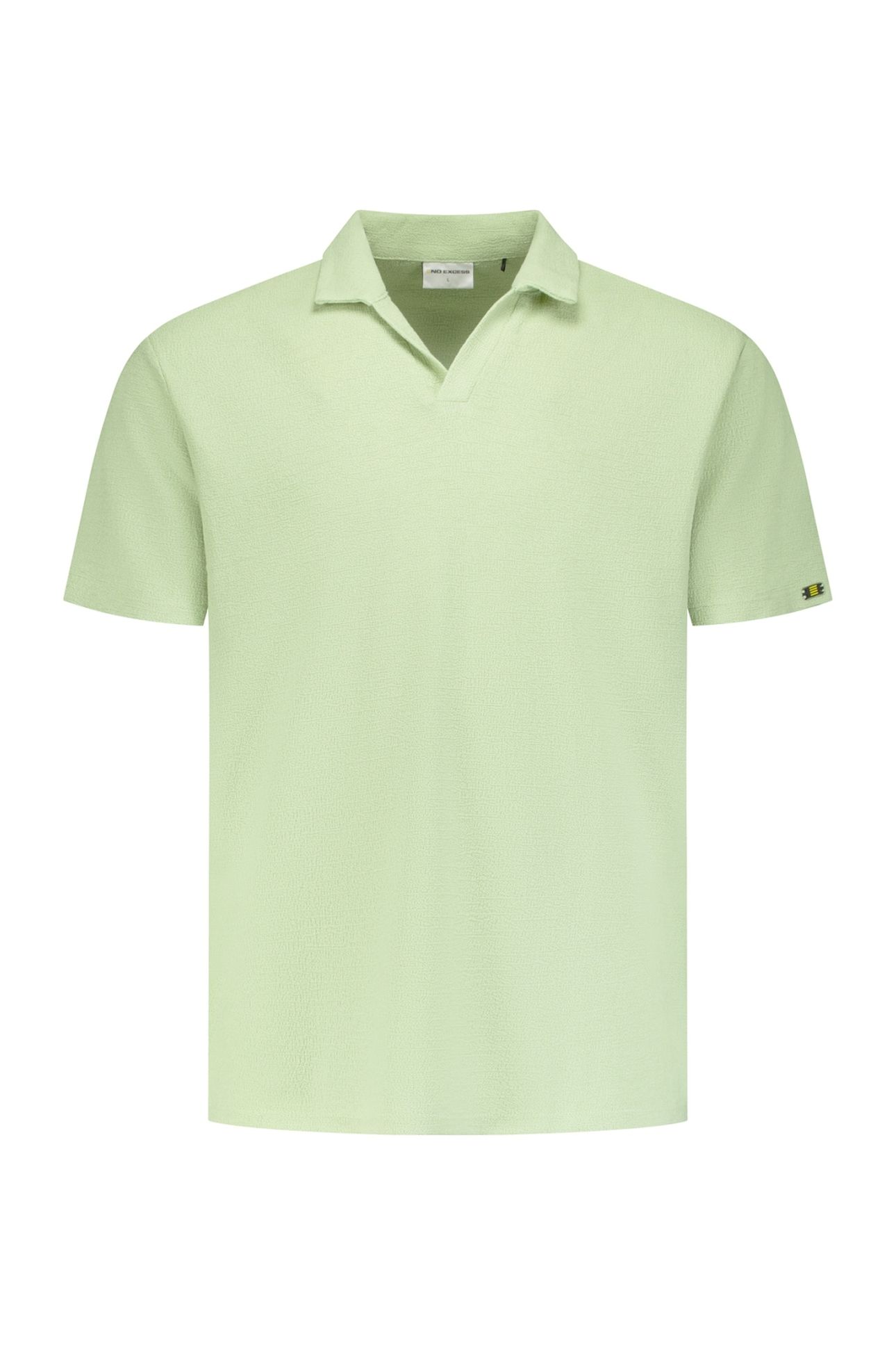 POLO V SOLID JACQUARD GREEN 1